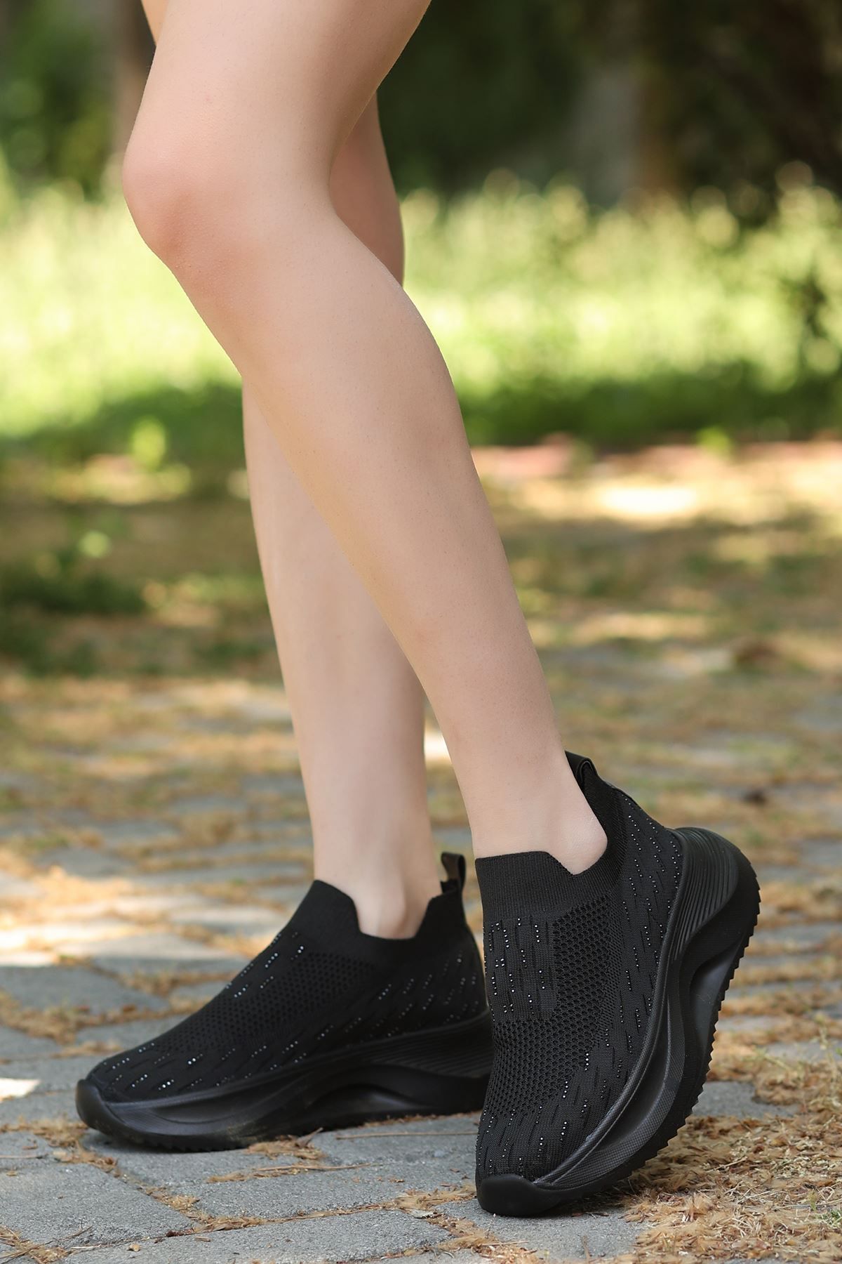 matilda store Dvm-115 Tabanlı Taşlı Triko Spor