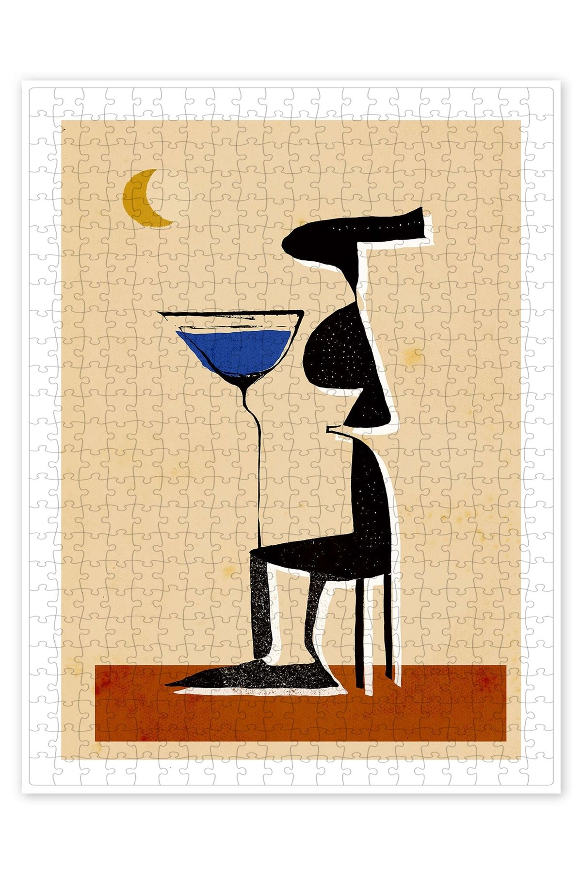 Jeronkarji Le Monsieur 500 Parça Puzzle Yapboz Bohem Soyut Sanat Temalı