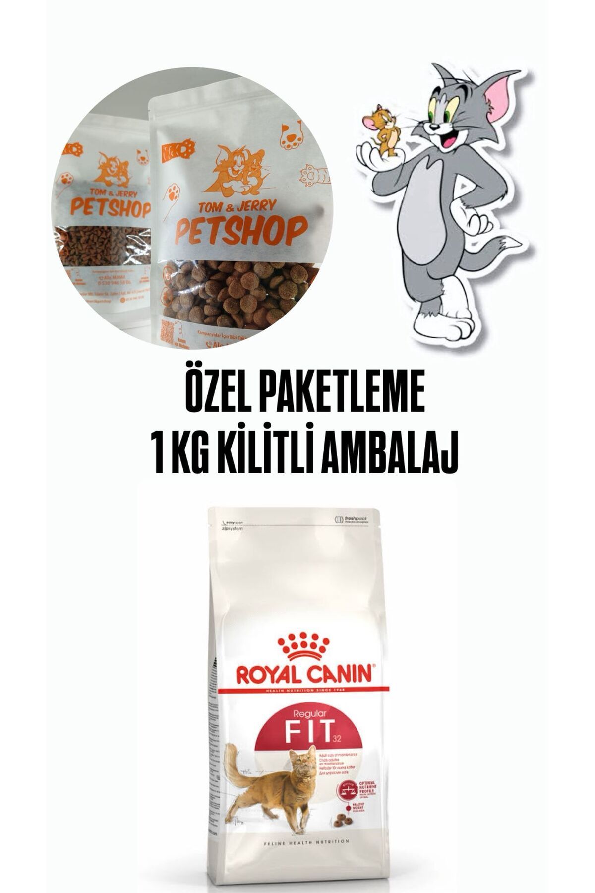 Royal Canin TOM&JERRYPETSHOP - Fit32 Yetişkin Kedi Maması 1 Kg