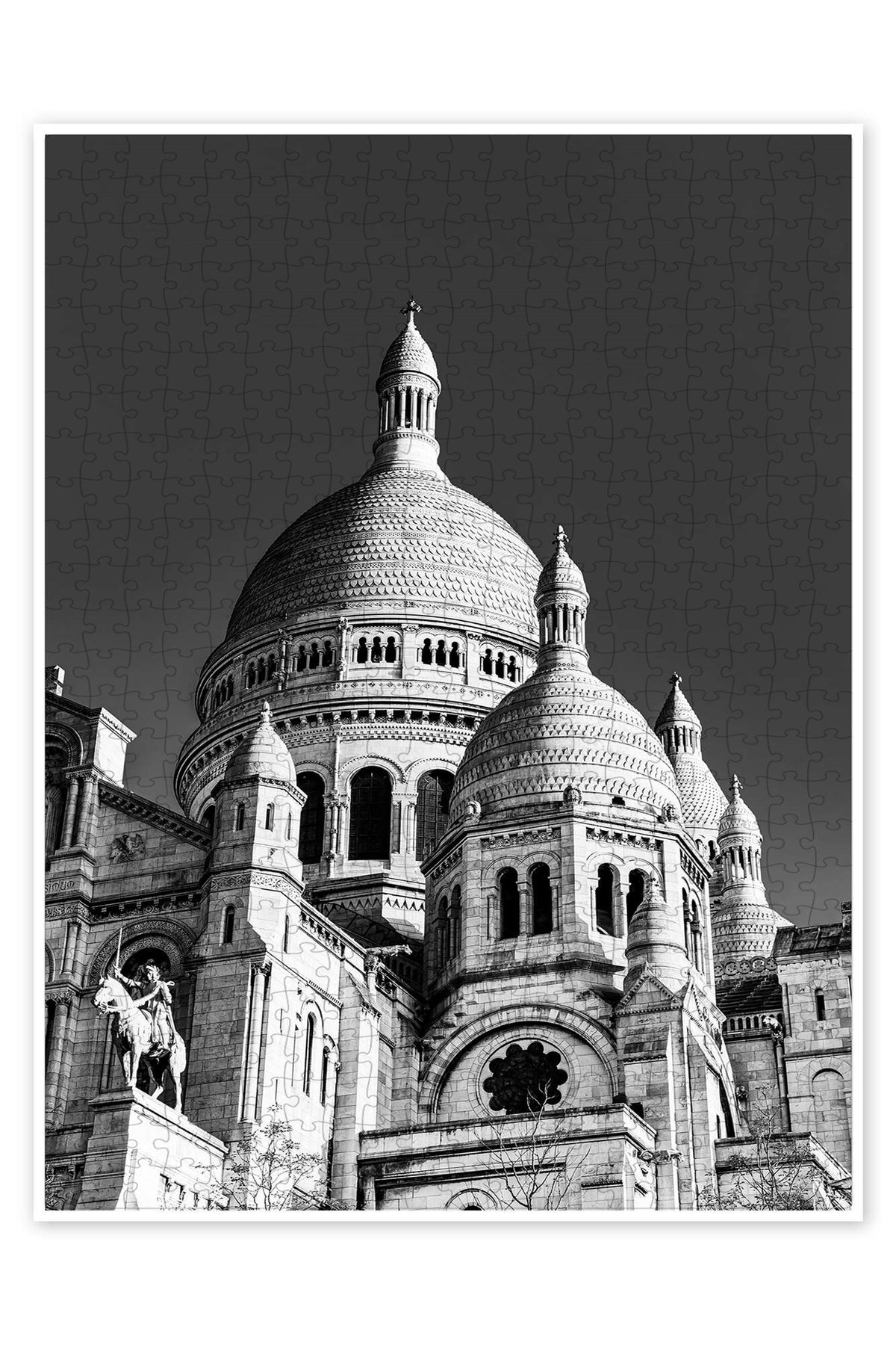 Jeronkarji Paris'te Montmartre'da Sacré Coeur 500 Parça Puzzle Yapboz Şehir Manzara Temalı Hobilik