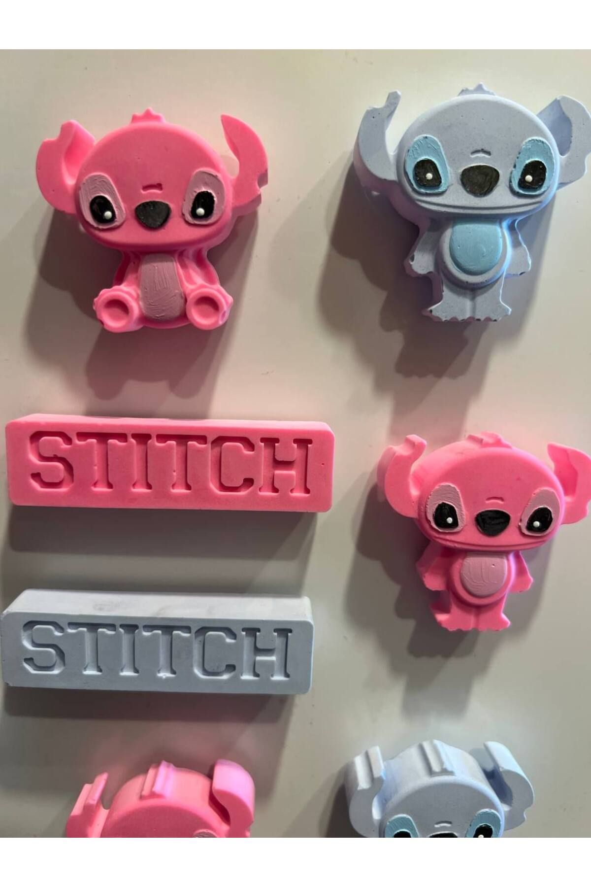 Love Candle Dekor Stitch Temalı Magnet, Stitch Magnet, Stitch Ve Angel Magnet Seti