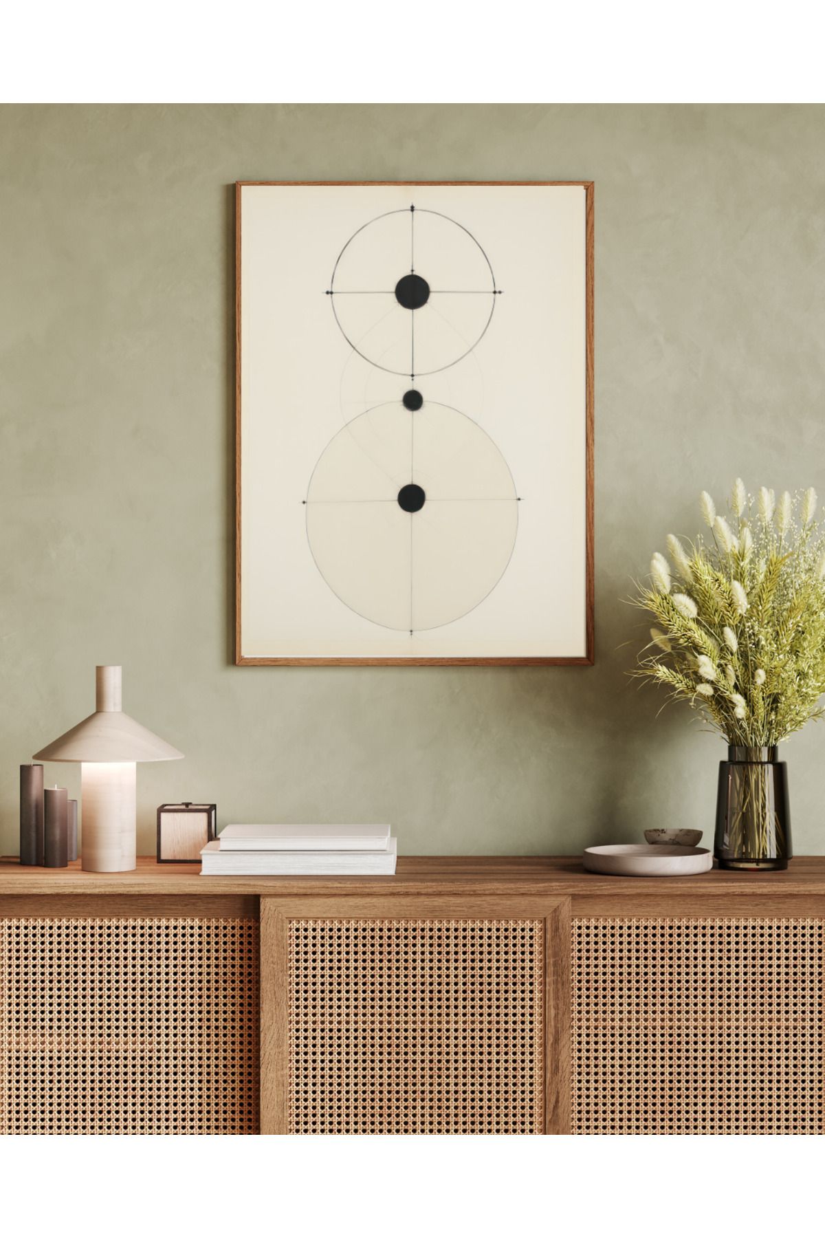 woodhomeworks tek parça salon ofis dekor tablo