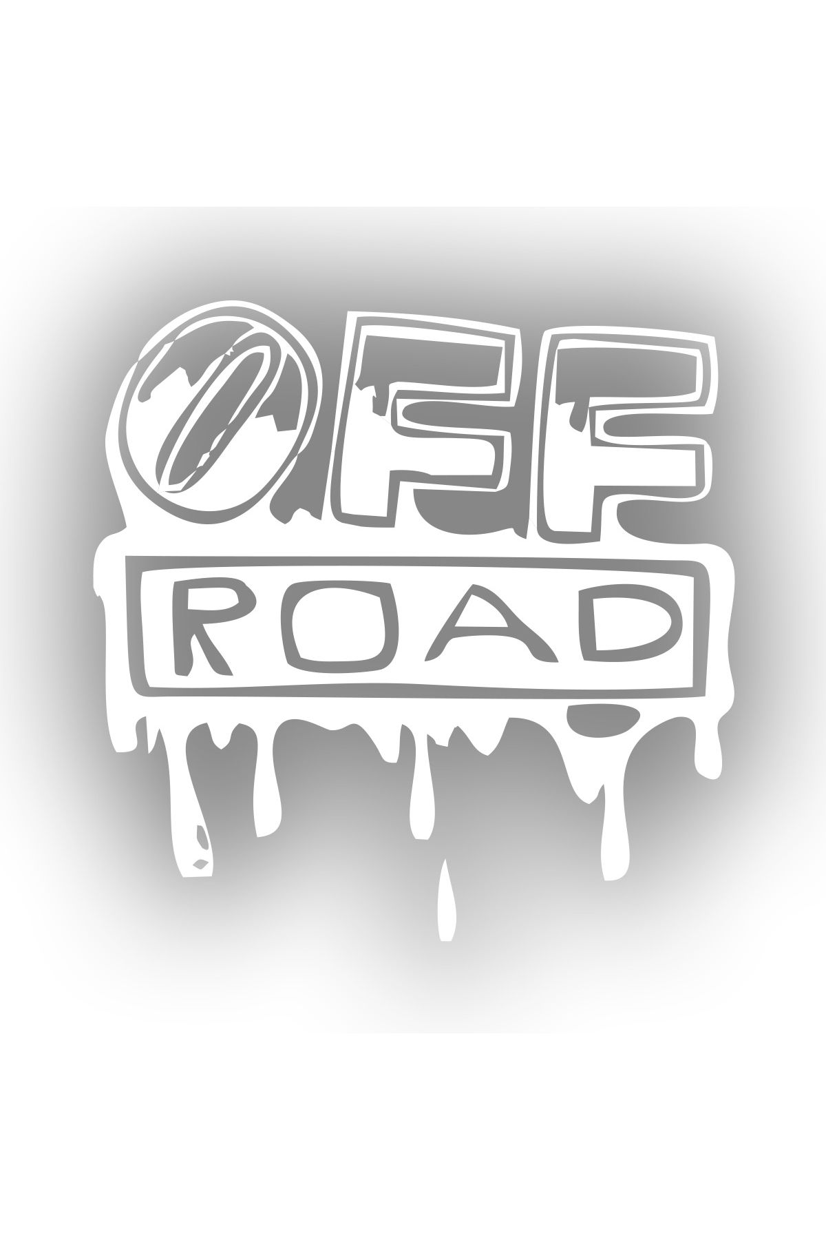 Reysa Tasarım Offroad Sticker 17x17 Cm Beyaz