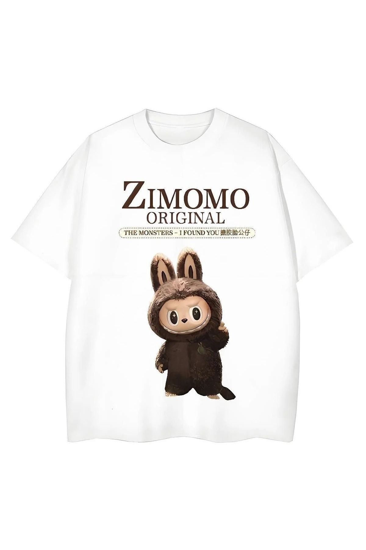 JANSO GROUP -KADIN LABOBO06 2025 BASKILI TSHIRT OVERSİZE PAMUKLU