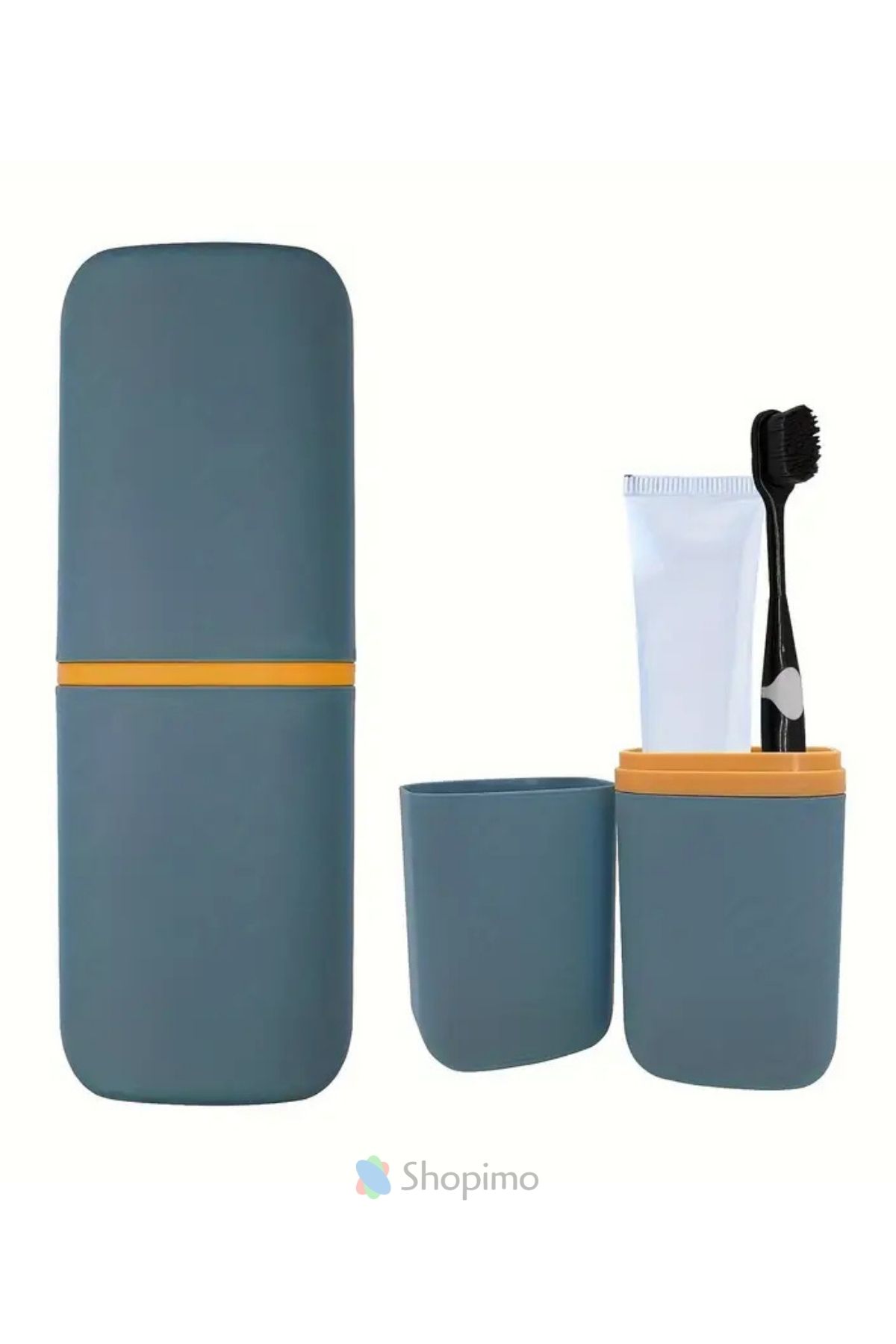 Shopimo Aksesuar Taşıma Kutusu Seyahat Tipi Organizer Gözlük Diş Fırçası Makyaj Fırçası Saklama Kabı
