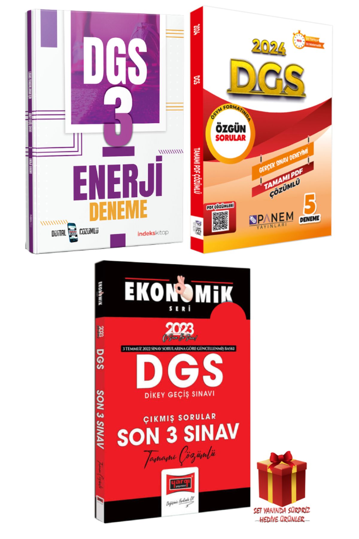 İndeks Akademi 2025 İndeks Akademi DGS Deneme+Panem DGS 5 Deneme+Yargı DGS Çıkmış Sorular Son 3 Yıl+Hediye