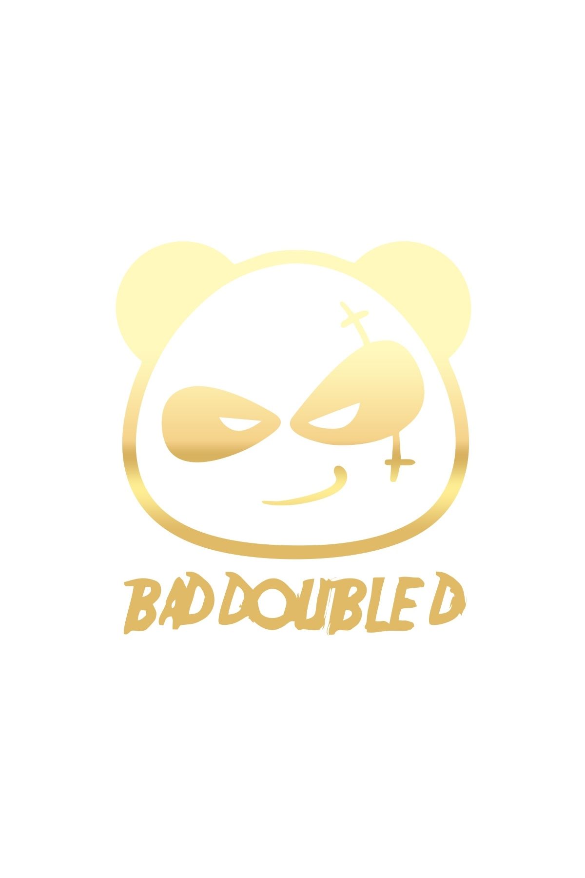 Reysa Tasarım Kötü Panda Sticker 17x17 Cm Gold
