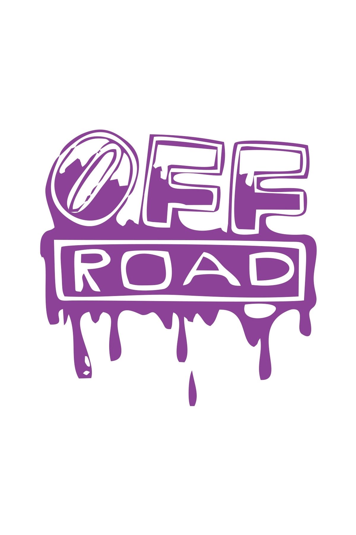 Reysa Tasarım Offroad Sticker 17x17 Cm Mor