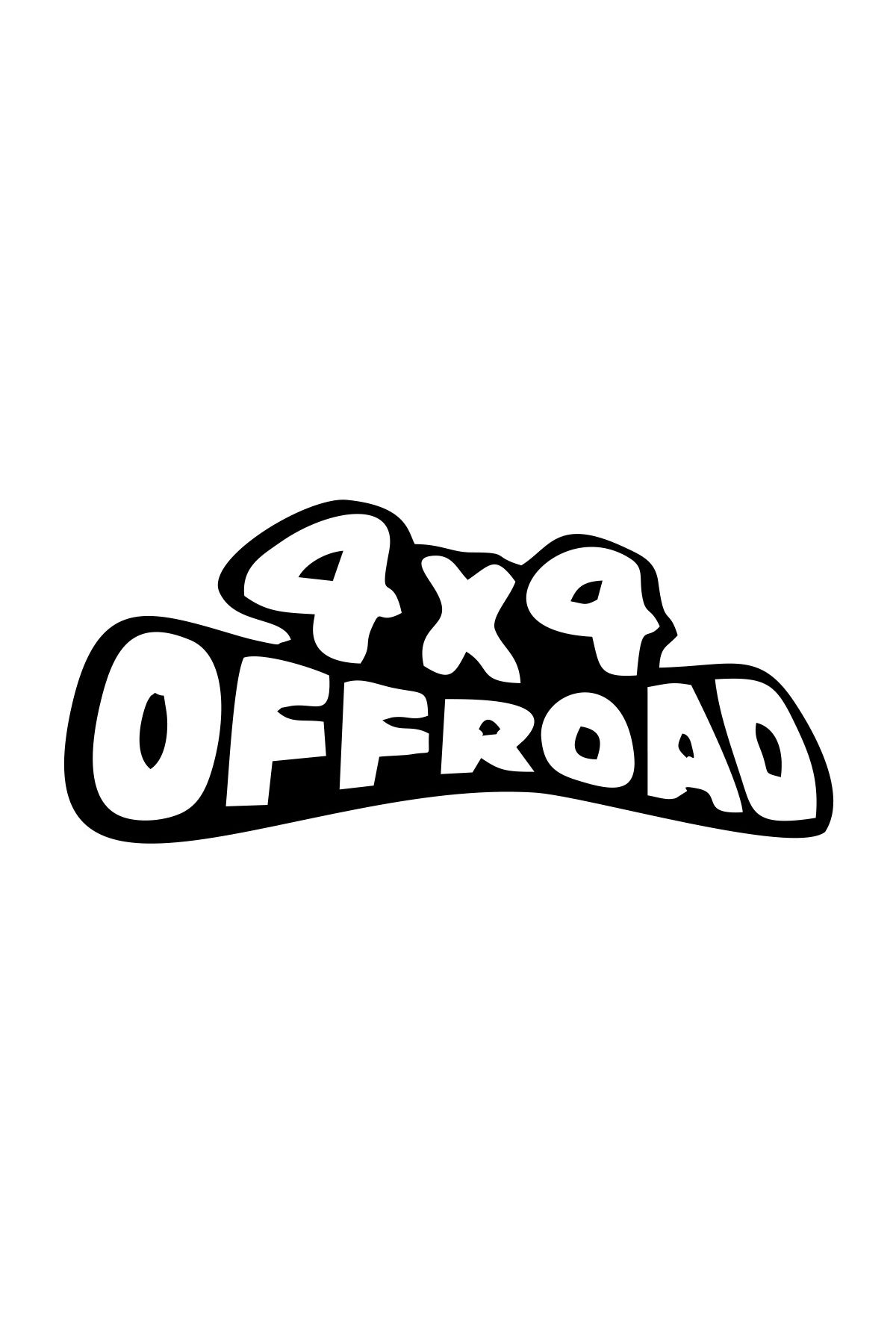 Reysa Tasarım 4x4 Off Road Sticker 17x17 Cm Siyah