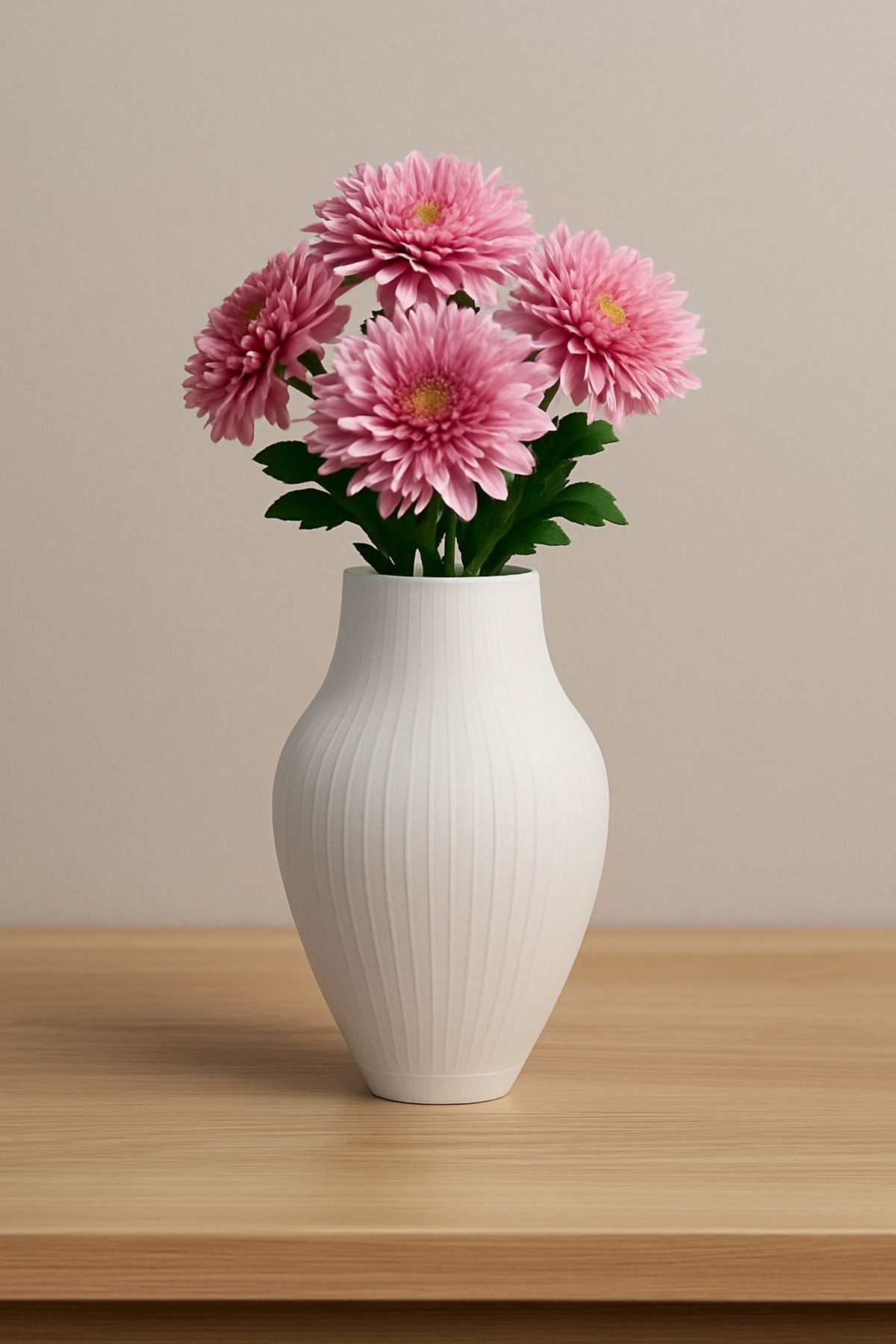 mutes 3D SPIRAL BEYAZ VAZO-200