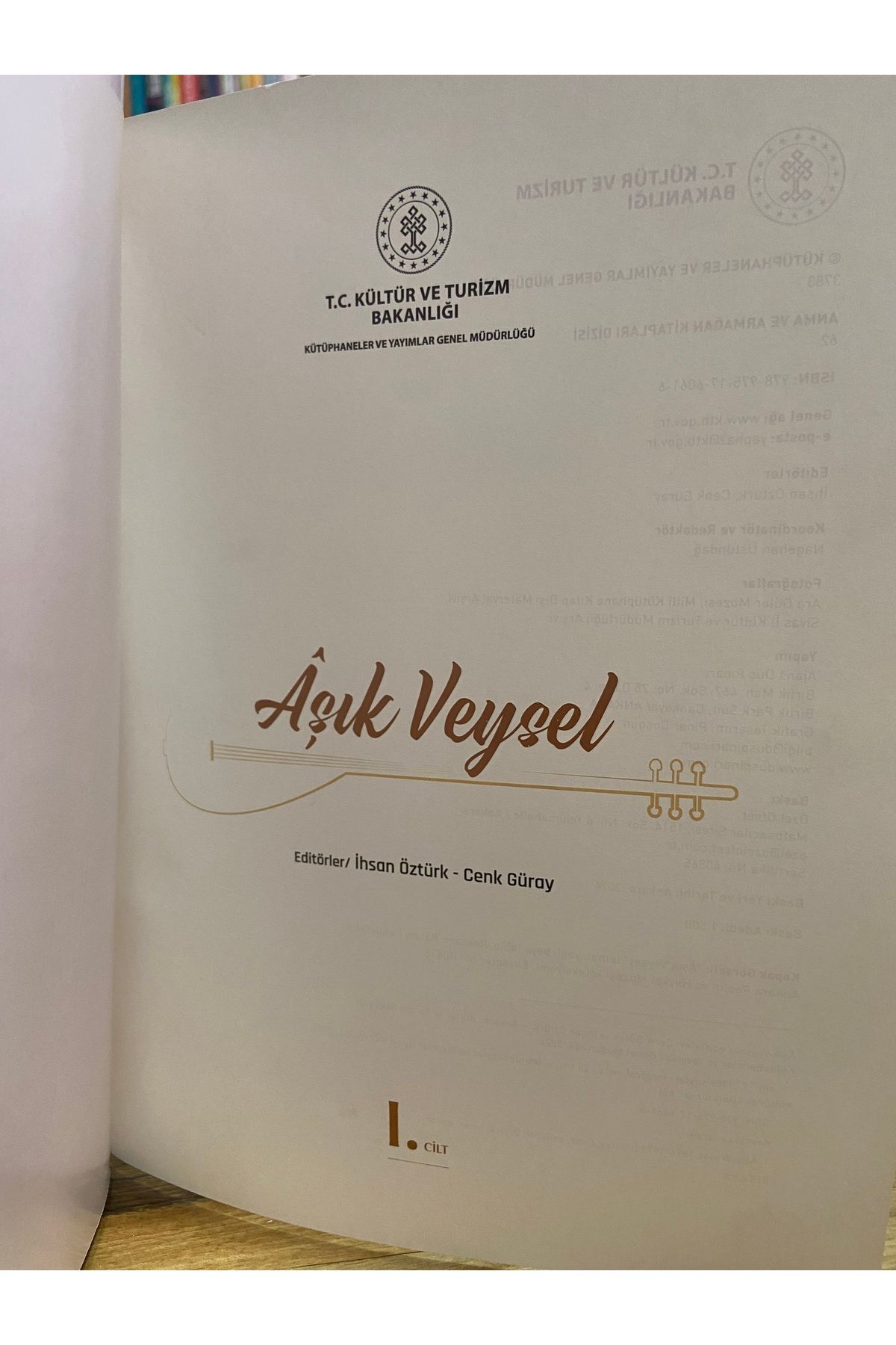 Kültür Ve Turizm Bakanlığı Yayınları AŞIK VEYSEL 1-2 ( BÜYÜK BOY 2 CİLT TAKIM)