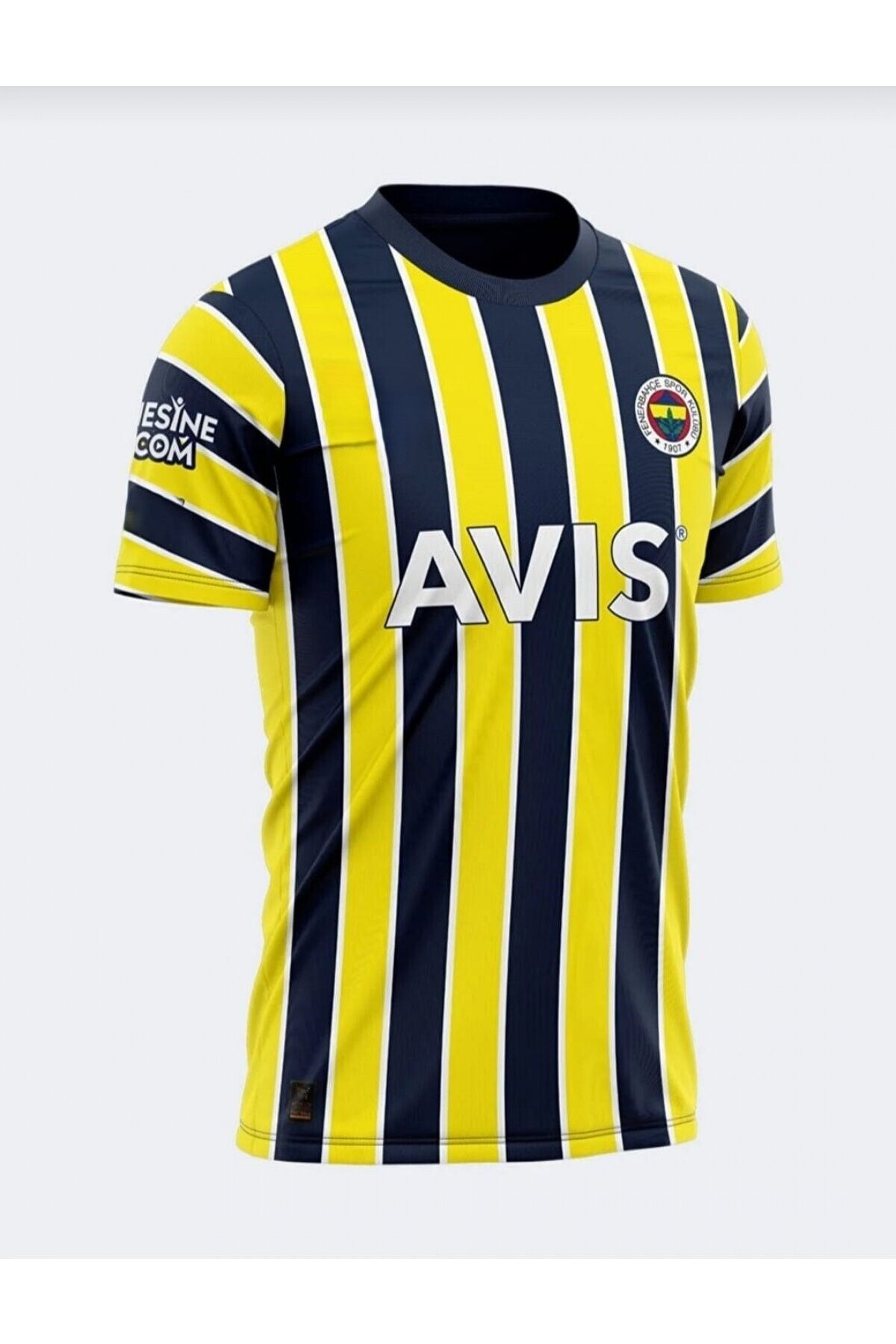 Marka Extra FE'NERBAHÇE. 2023 .2024 YENİ SEZON YETİŞKİN ÇUBUKL FUTBOL FORMASI İSİMSİZ ARKASI BOŞ AVİS