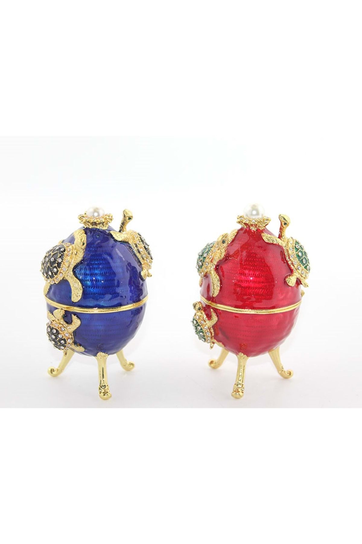 Store Sıvaroskı Taşlı Tekli Yumurta 12*8 Cm