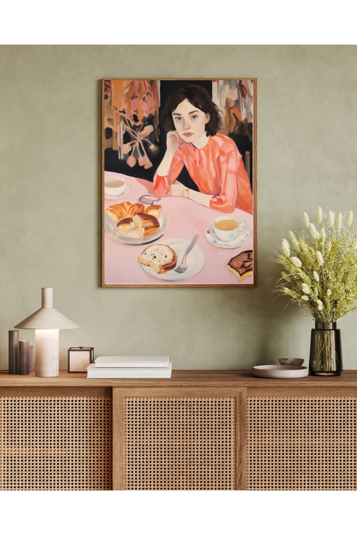 woodhomeworks tek parça salon ofis dekor tablo