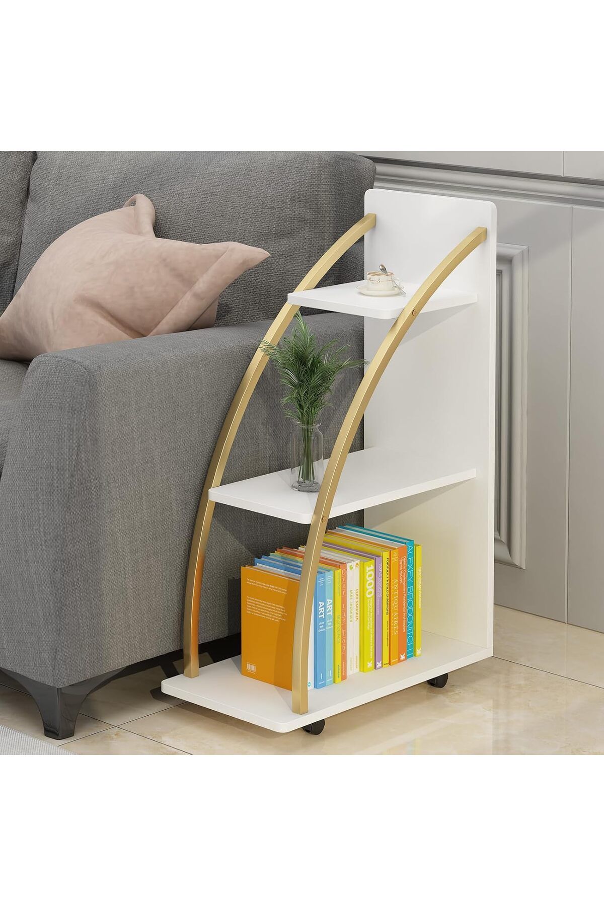 Generic-Engineered Wood 3 Tier Sofa Side Table Bedside Table Side Table End Table Corner Table Coffee Table 5