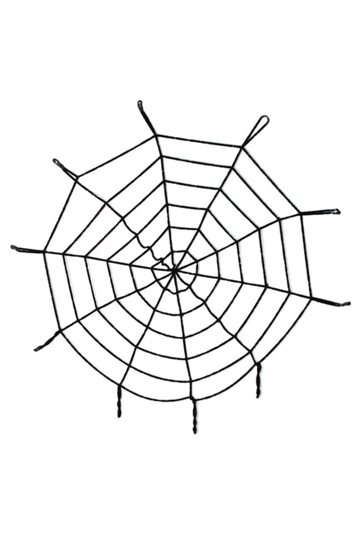 Generic Halloween Cadılar Bayramı Örümcek Ağ Dekor Siyah
