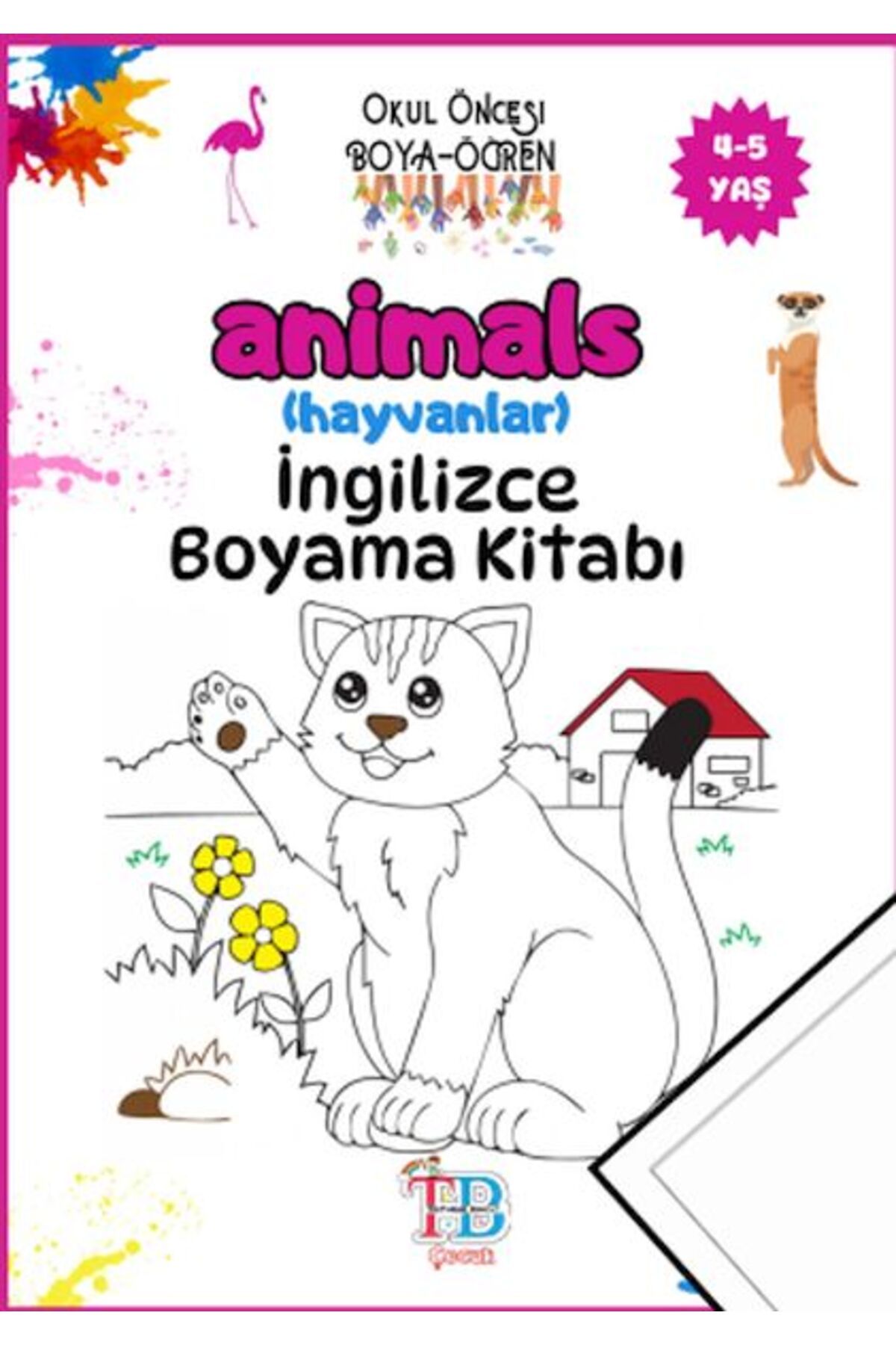 Genç Destek Animals (Hayvanlar)Boyama Kitabı