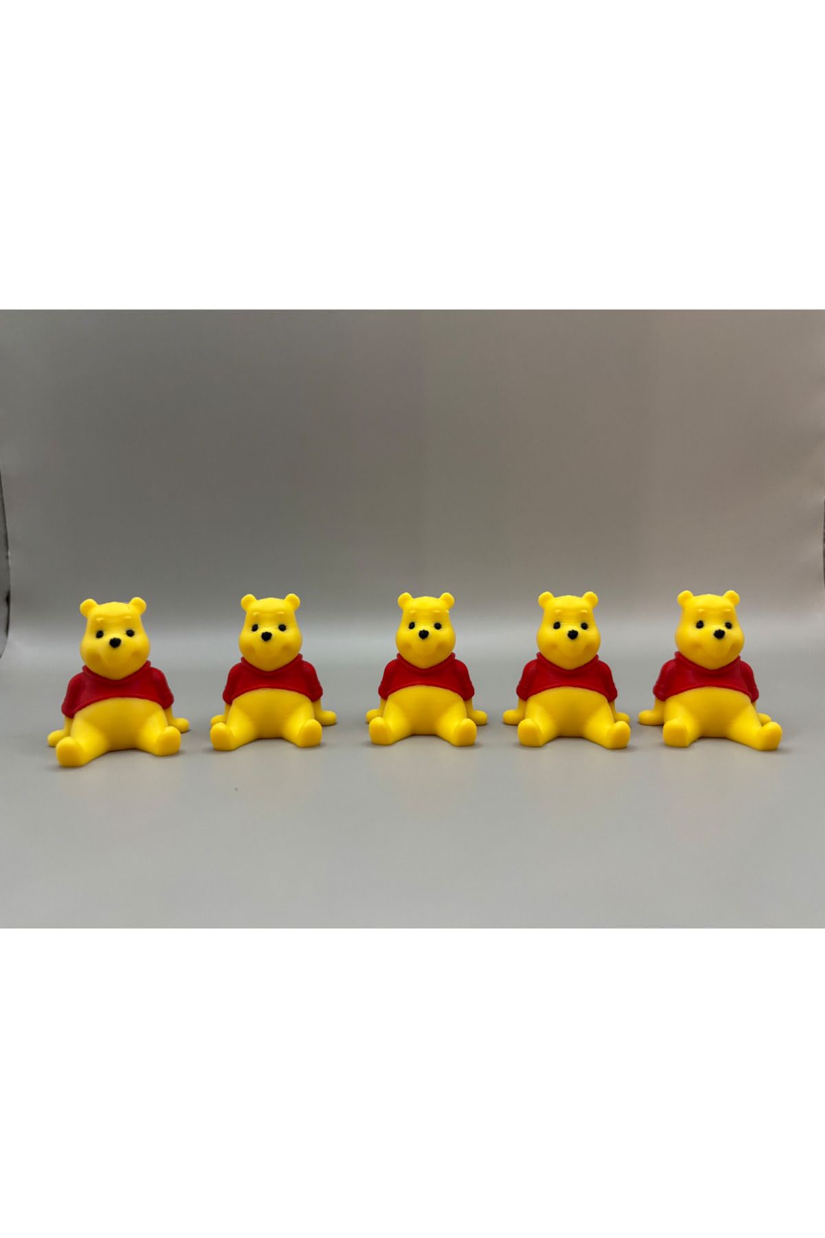 H&G 3D Atölyesi Winnie The Pooh Figür/Anahtarlık 5li Paket