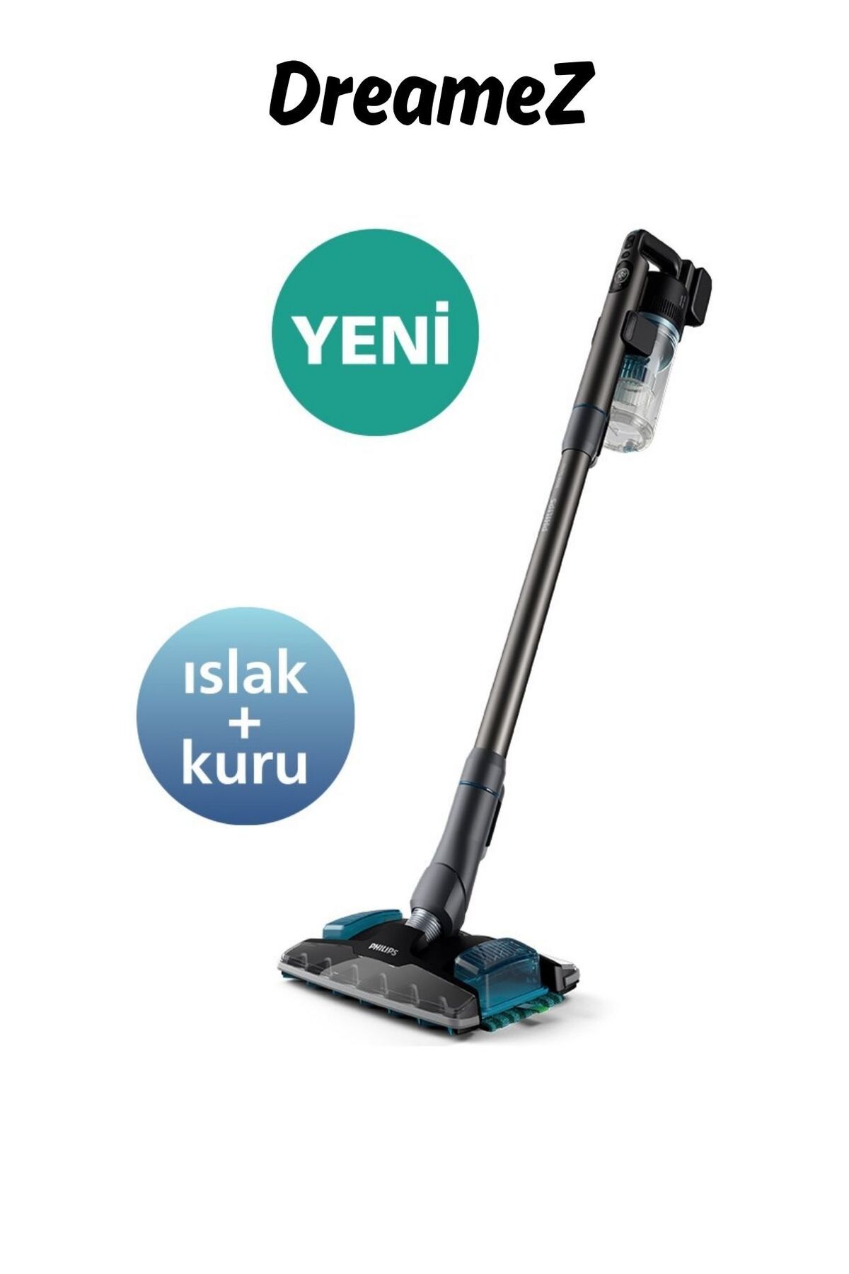 Philips Drmz Wett & Dry 8000 Serisi Aqua Plus Kablosuz Dik Süpürge, 25.2 V,precisionpower +aqua Plus Başlık,