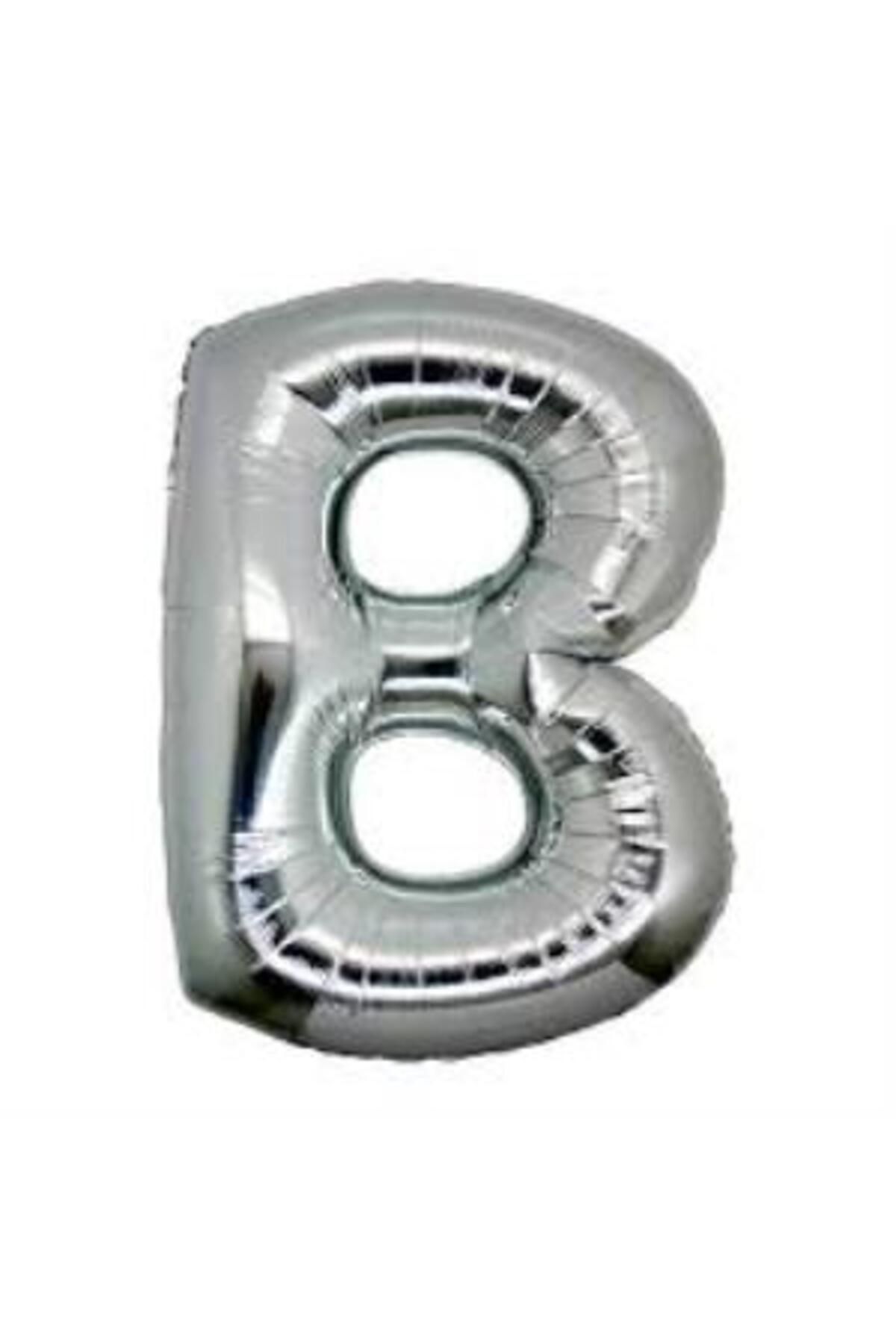 Aydoganticaret44 B Harf Folyo Balon Gümüş Renk 40 inç