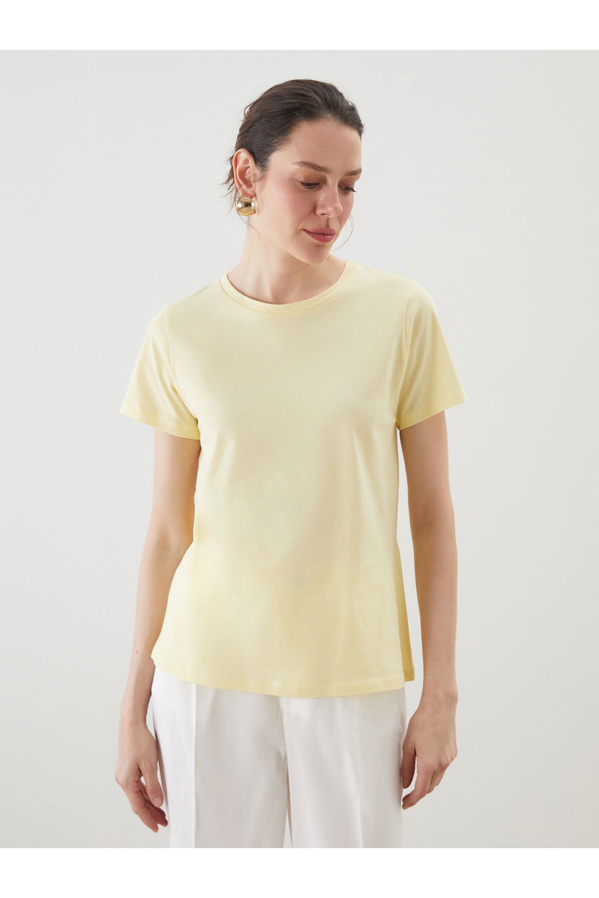 LC Waikiki Polo Yaka Pike Kadın Tişört