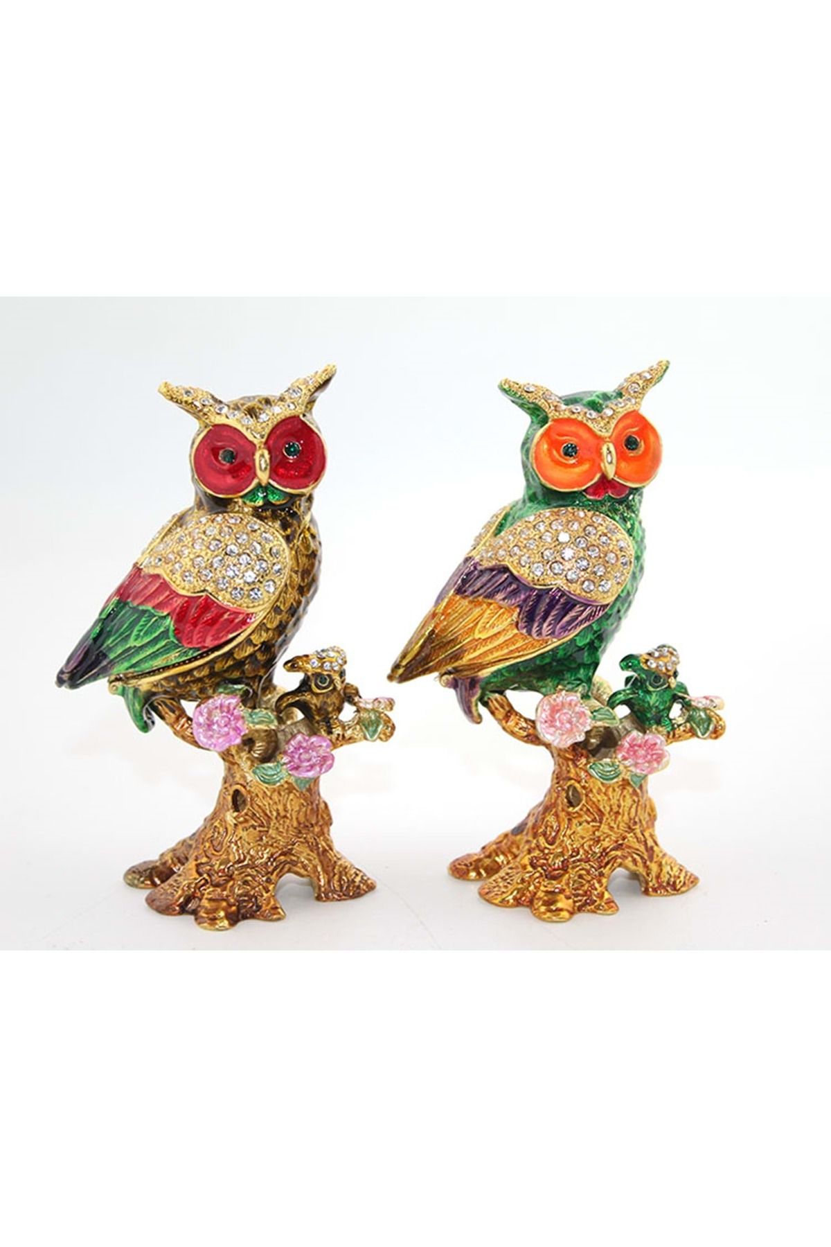 Store Sıvaroskı Taşlı Tekli Baykuş 12*7 Cm