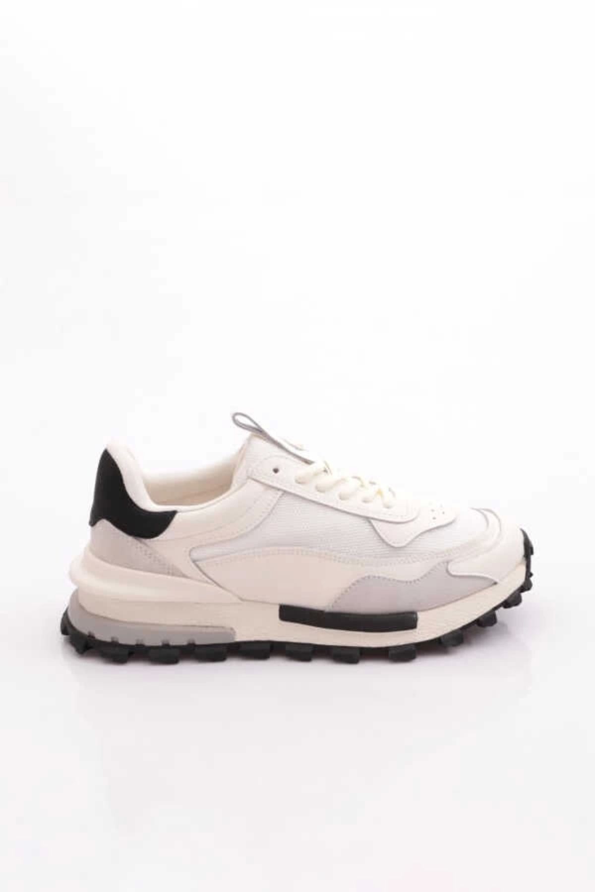 Lufian Henry Erkek Hakiki Deri Klasik Sneaker Ekru 111230265