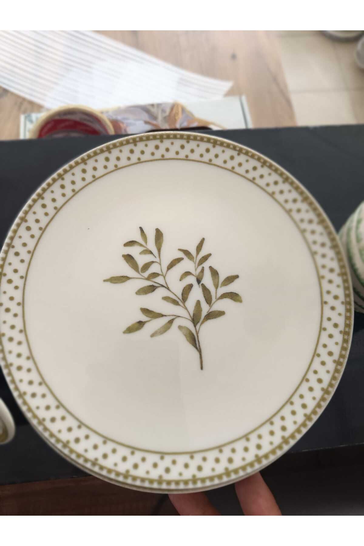 Tulü Porselen TULU PORSELEN 6 LI 19 CM PORSELEN PASTA TABAĞI