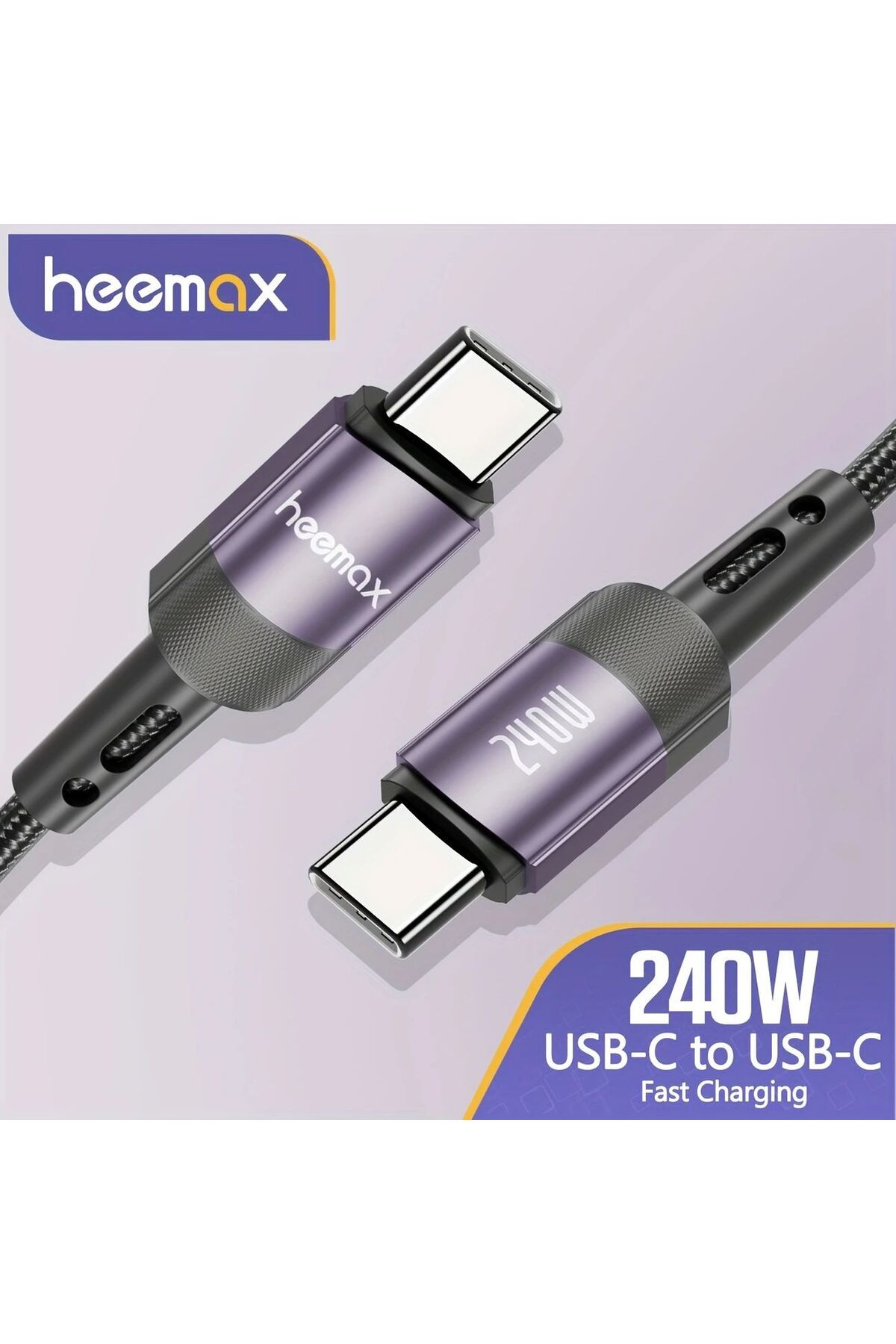 Heemax PD240W Max USB-C - USB-C Hızlı Şarj Kablosu