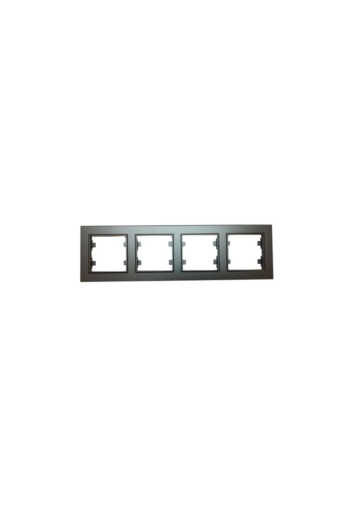 LiderGlobal-Smoked 4-piece frame - compatible frame for socket and switch 2