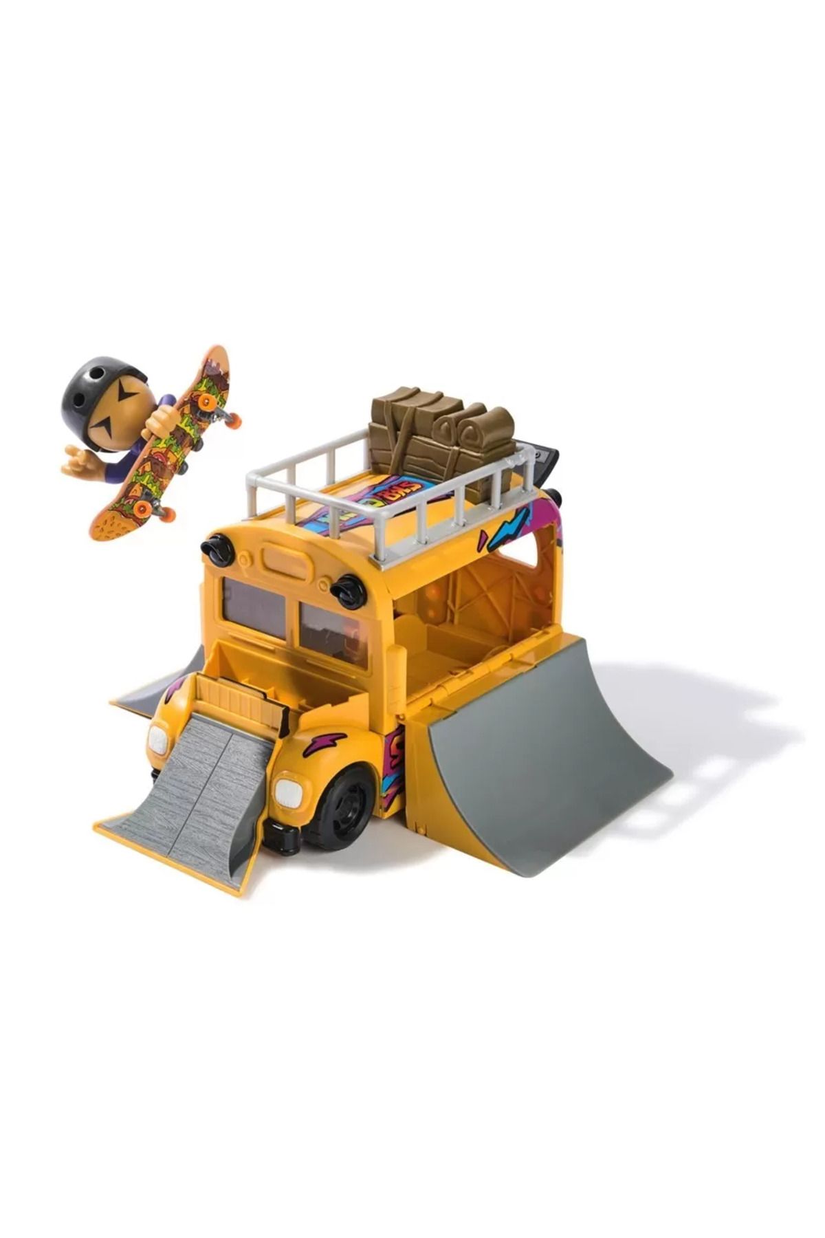 Spin Masters-TECH DECH SK8 CREW BUS PLAYSET 6