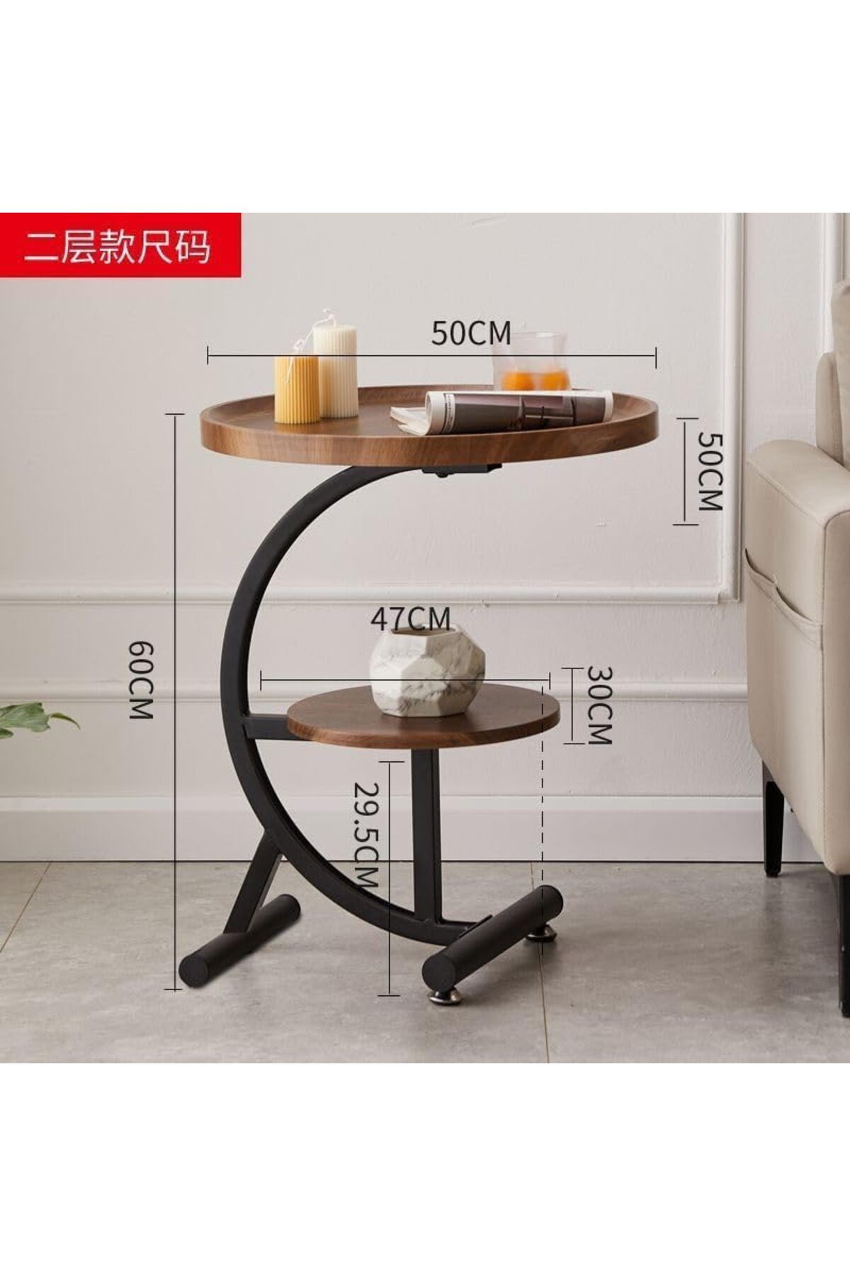 Generic-Small Tableside Table Coffee Table End Table Side Table Iron Art Coffee Table Small Side Table End T 4