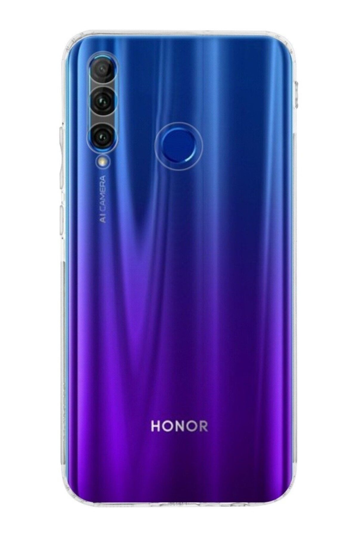 TezMax Huawei Honor 20 Lite Uyumlu Kapak Kamera Korumalı Şarj Tıpalı Şeffaf Silikon Kılıf