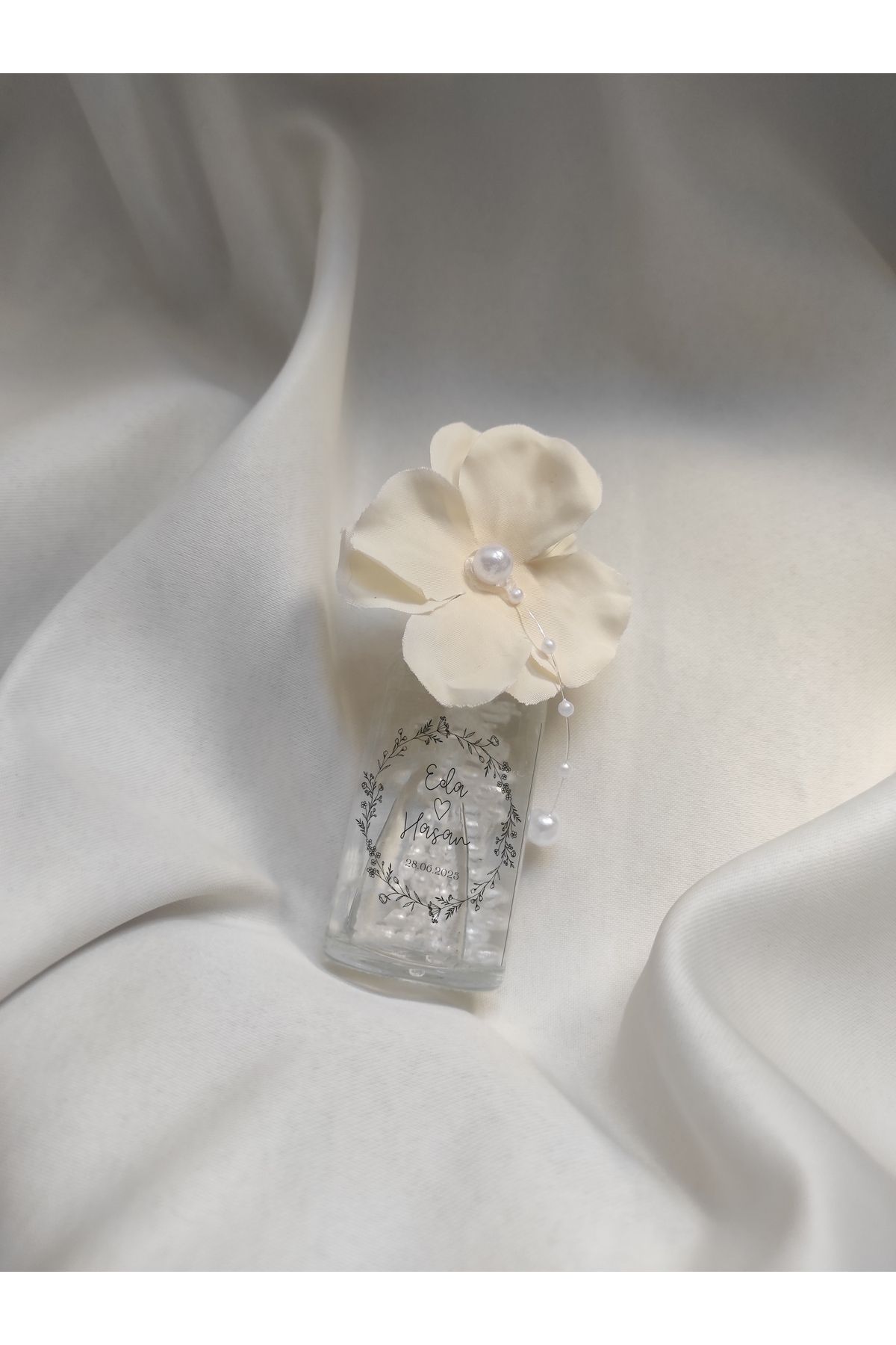luvia design Cam şişe hediyelik kolonya- Söz, Nişan, Düğün, Kına, Nikah, Doğum Günü Hediyelik - 10 Adet