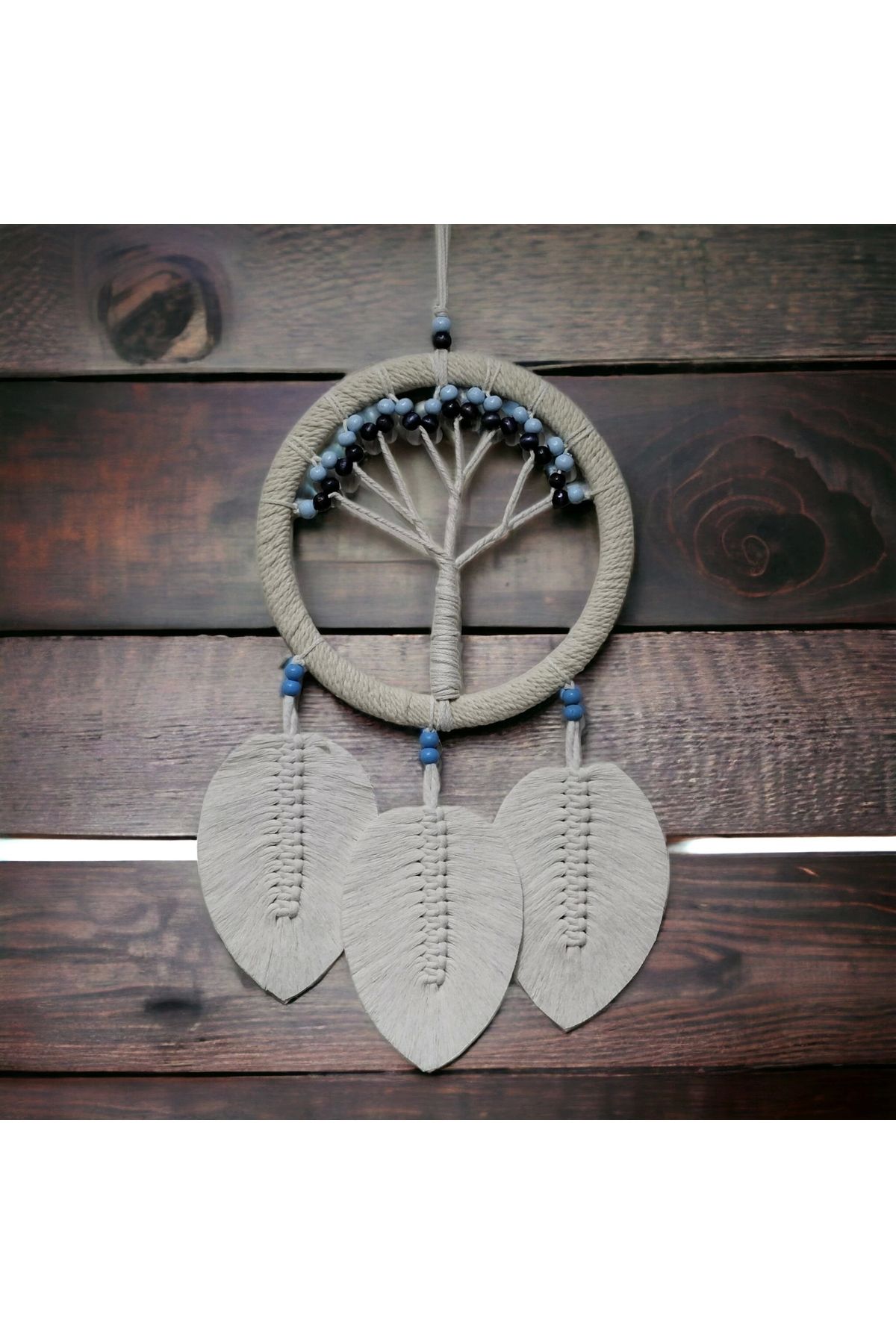 Generic Rüya Kovan Hayat Ağacı Dream Catcher Ekru