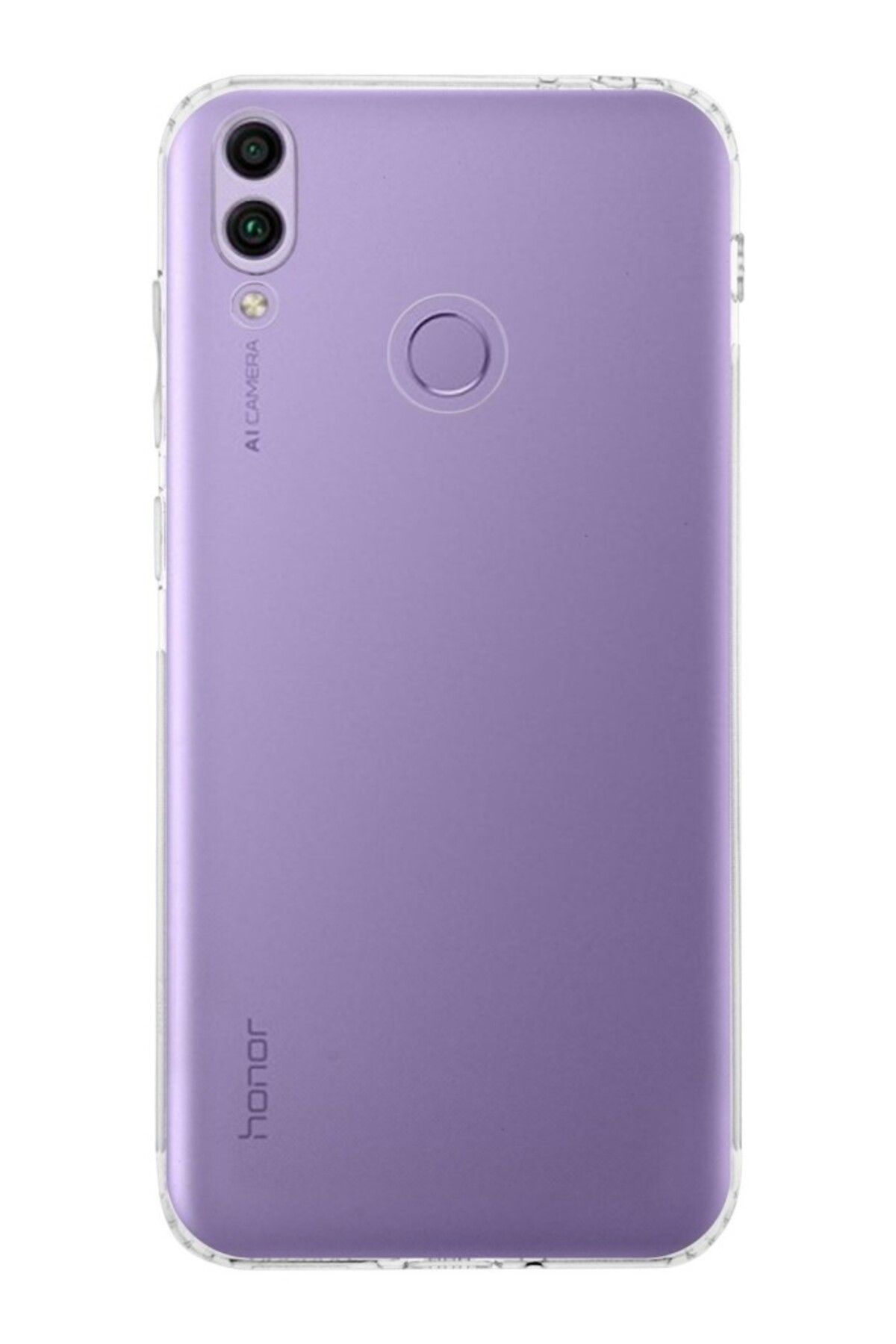 TezMax Honor 8C Uyumlu Kapak Kamera Korumalı Şarj Tıpalı Şeffaf Silikon Kılıf