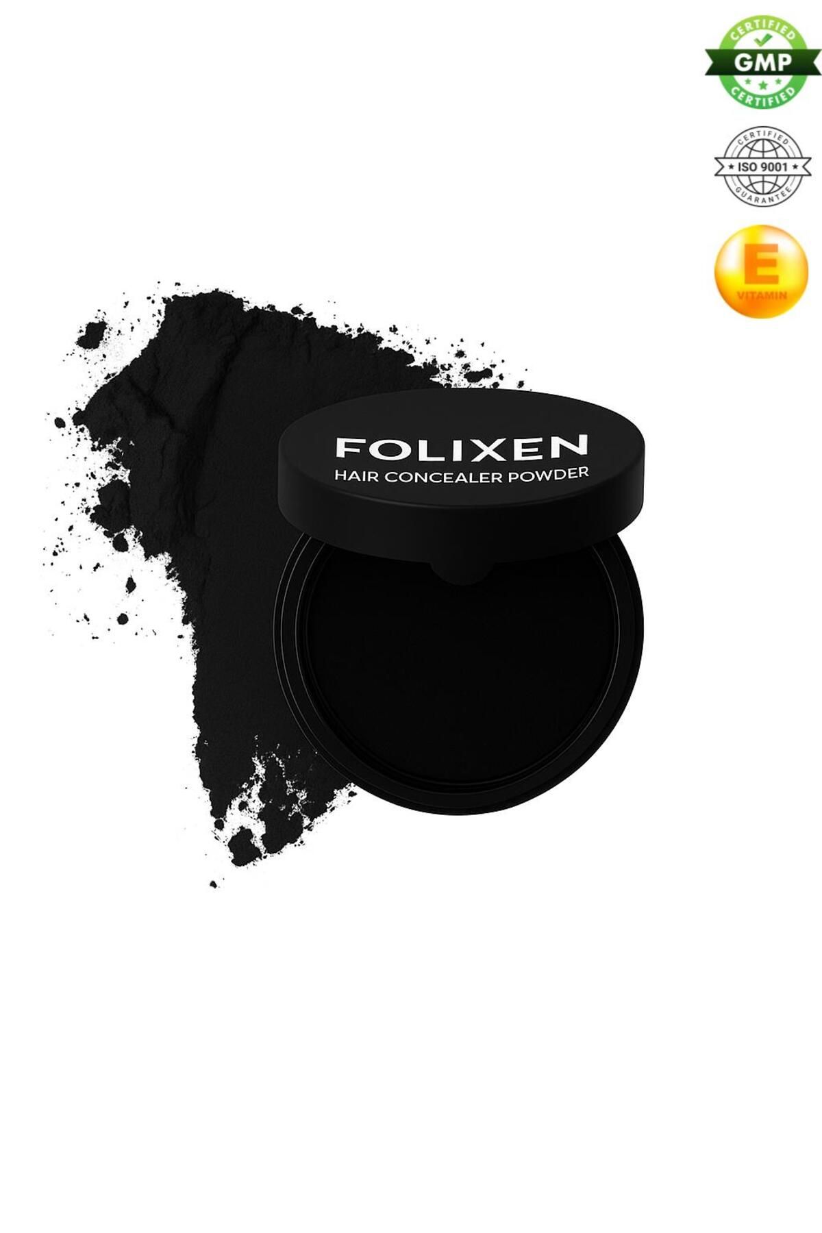 Folixen Hair Concealer Powder | Suya Dayanıklı Saç Kapatıcı Pudra | Beyaz Kapatıcı | Dolgunlaştırıcı | Topik