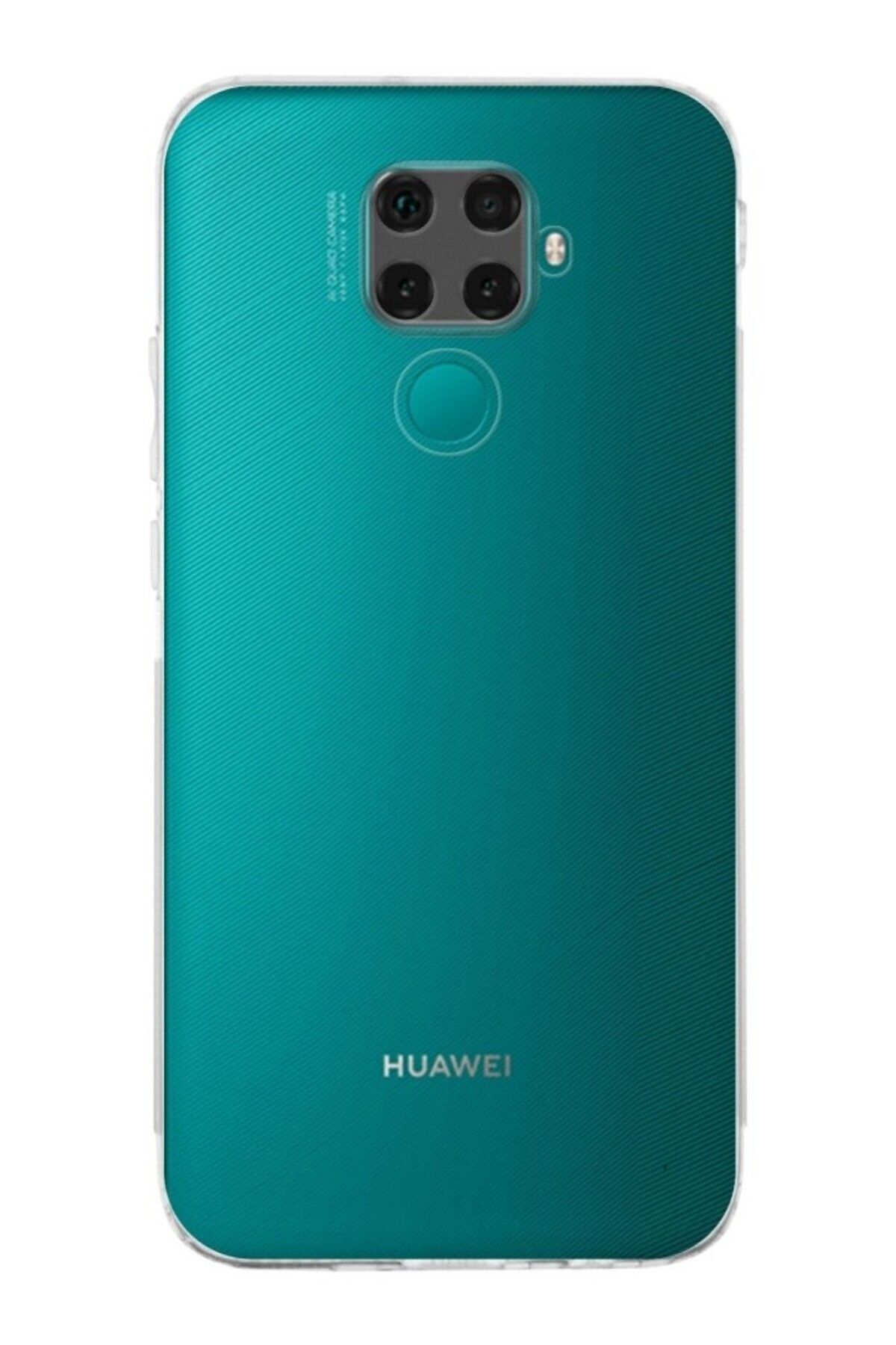 TezMax Huawei Mate 30 Lite Uyumlu Kapak Kamera Korumalı Şarj Tıpalı Şeffaf Silikon Kılıf