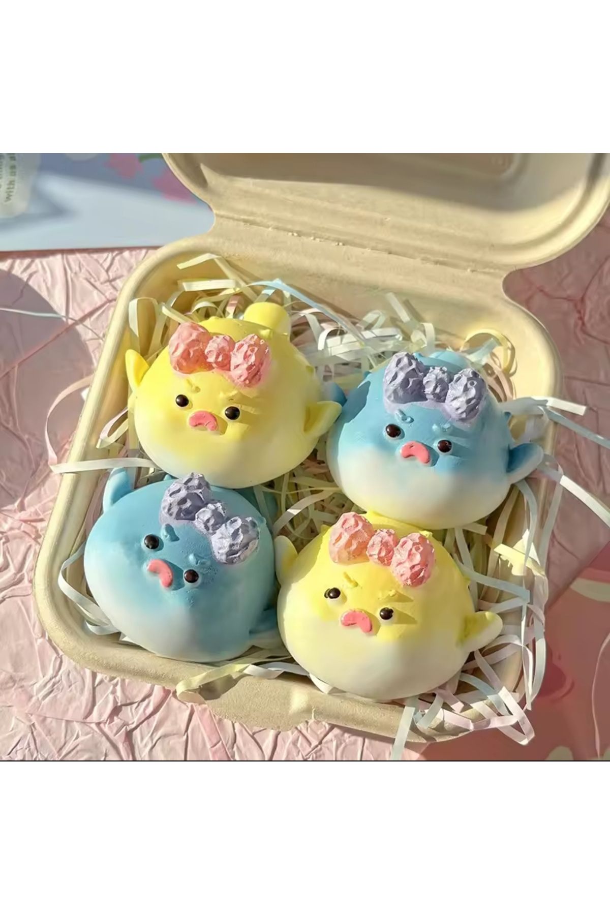 NB market Balon balığı Sukuşi Yumoş Jel Stres Oyuncağı balık Squishy Elastik Kedi Patisi Taba