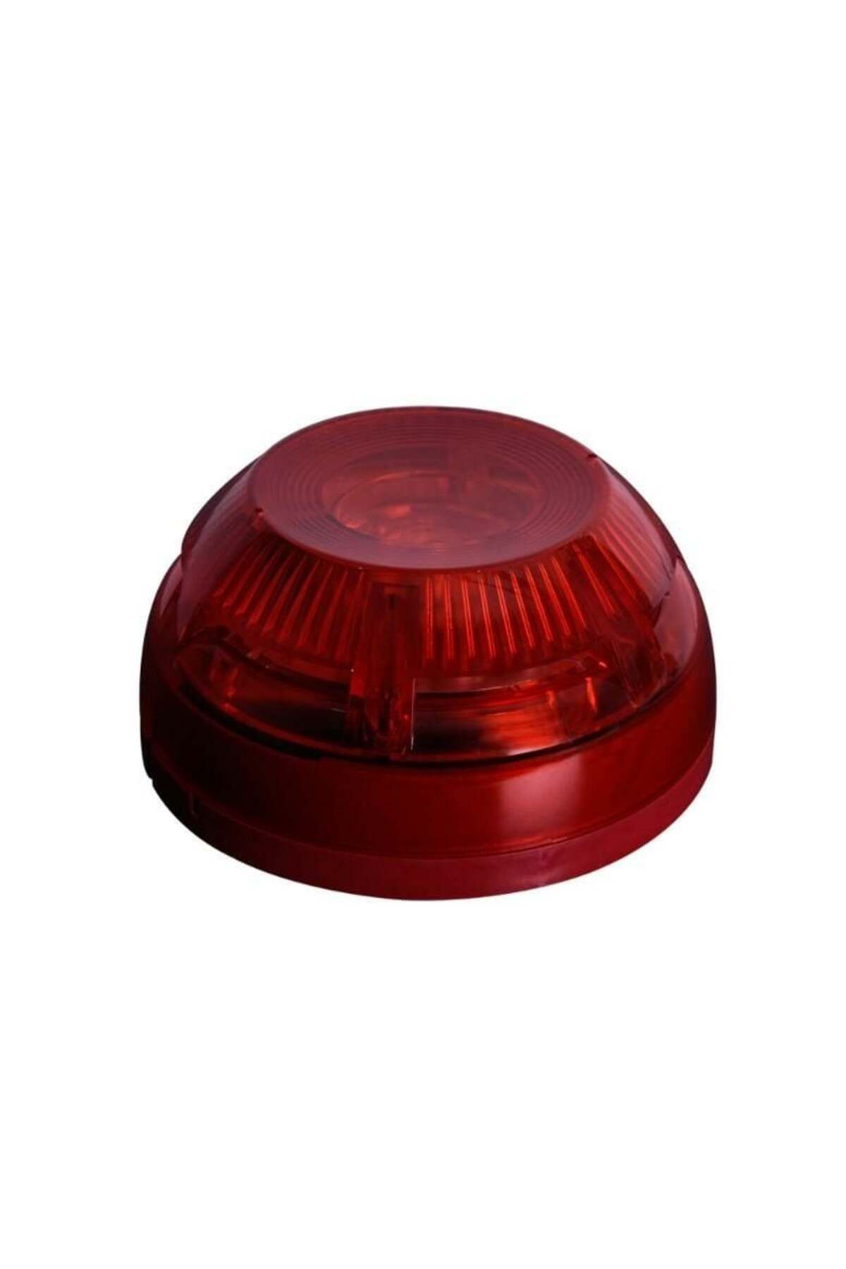 TEKNIM TEKNİM TFS-3192R KONVANSİYONEL FLAŞÖRLÜ YANGIN ALARM SİRENİ. KIRMIZI