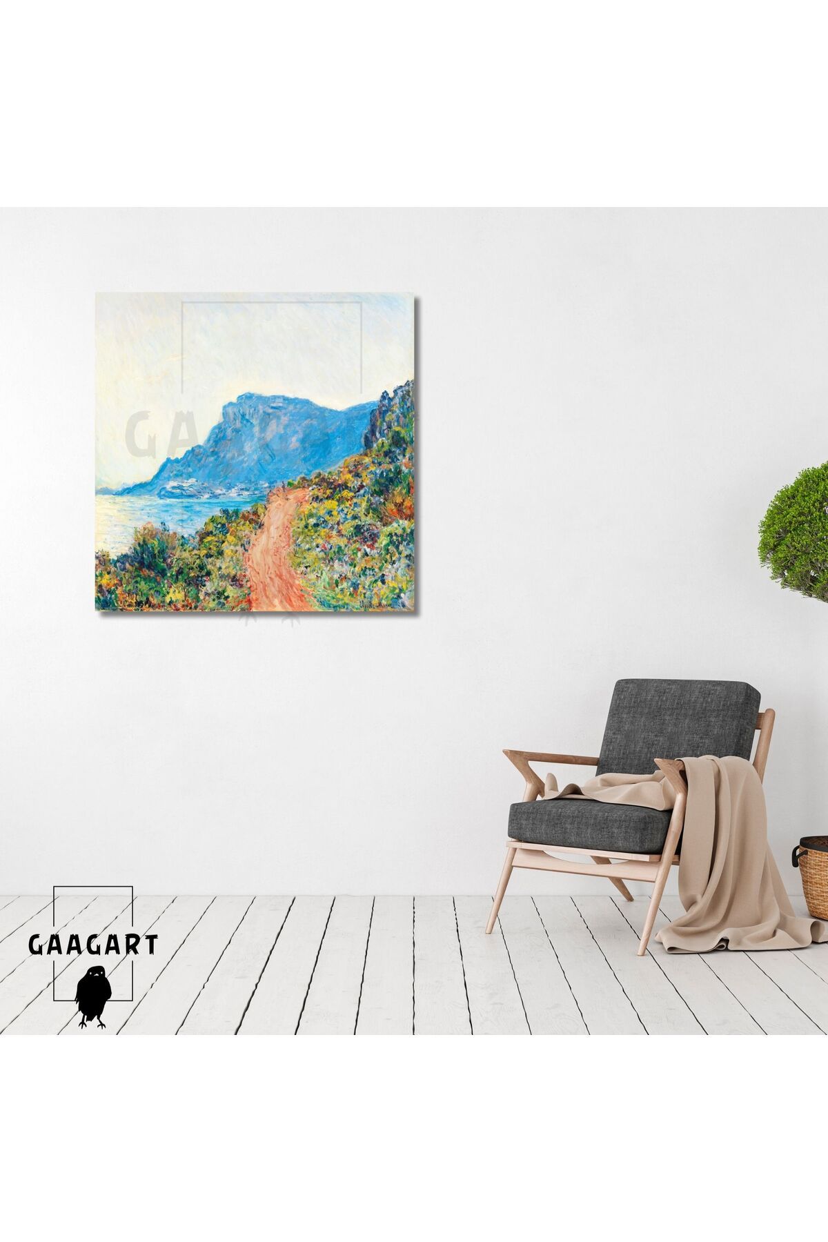 GAAGART Kare Kanvas Ünlü Eserler Claude Monet Monacco