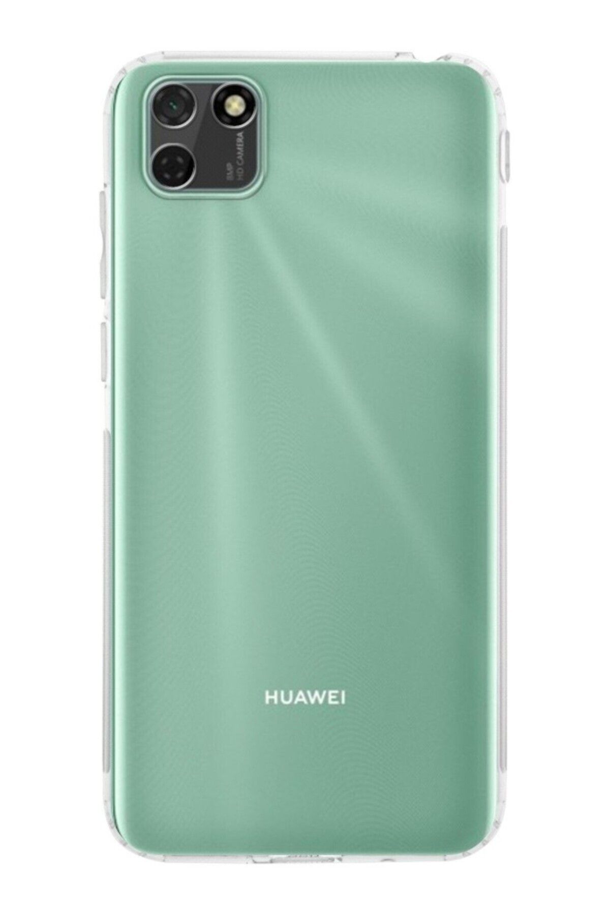 TezMax Huawei Y5p Uyumlu Kapak Kamera Korumalı Şarj Tıpalı Şeffaf Silikon Kılıf