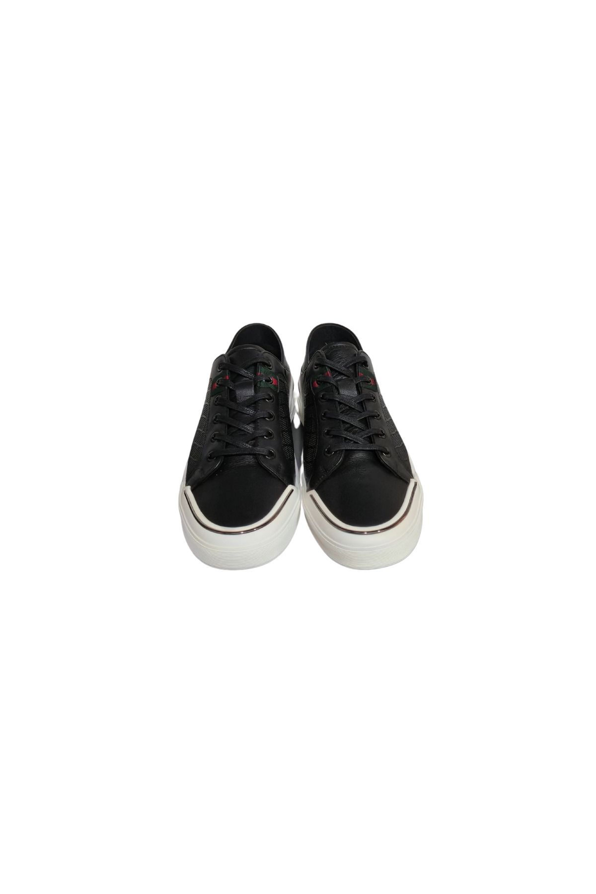 MARCOMEN Milano Siyah Deri Fileli Erkek Sneakers