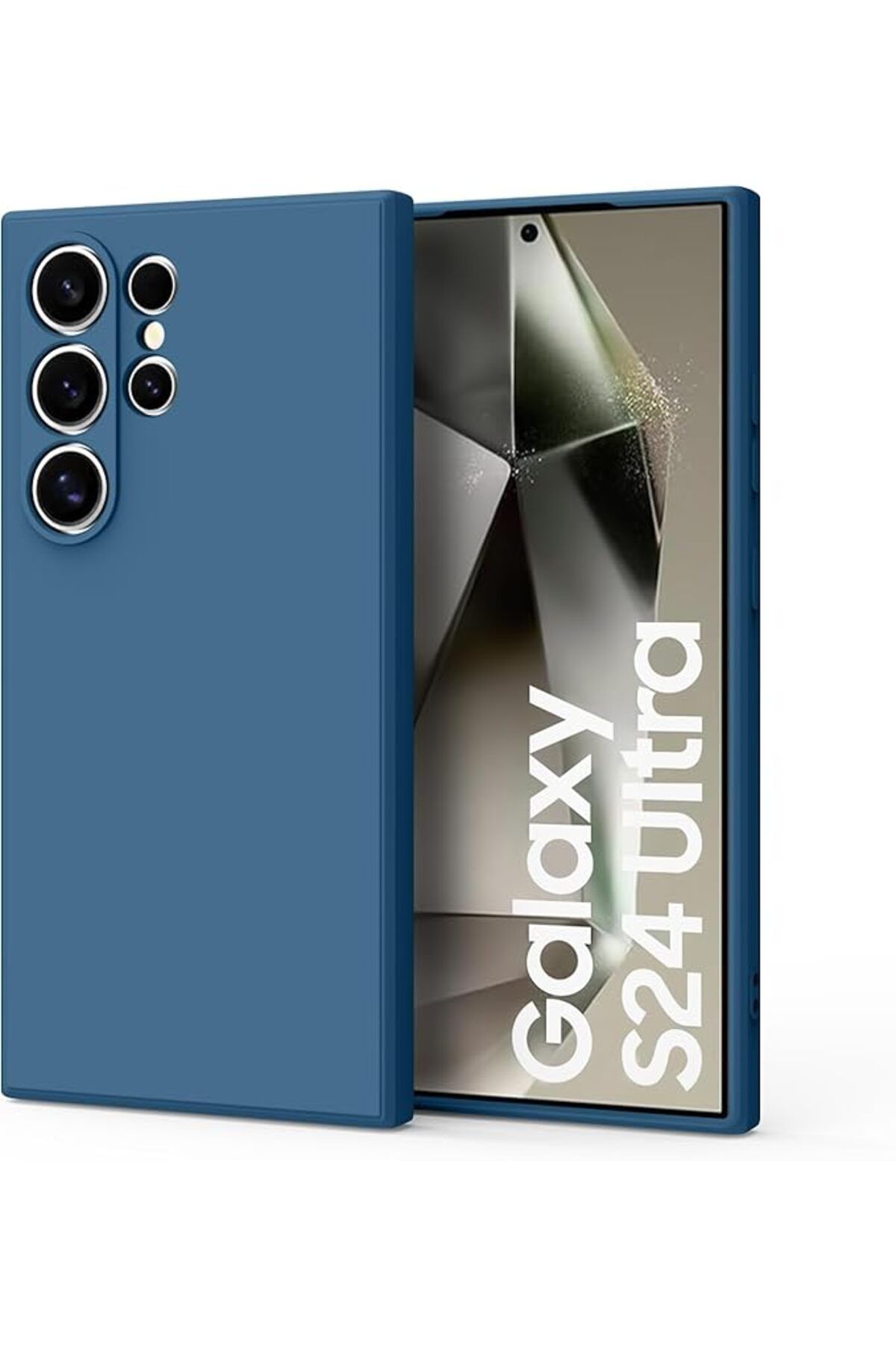 Posso Samsung Galaxy S24 Ultra Kılıf içi Kadife Soft Pürüzsüz Yumuşak Esnek Silikon Kapak