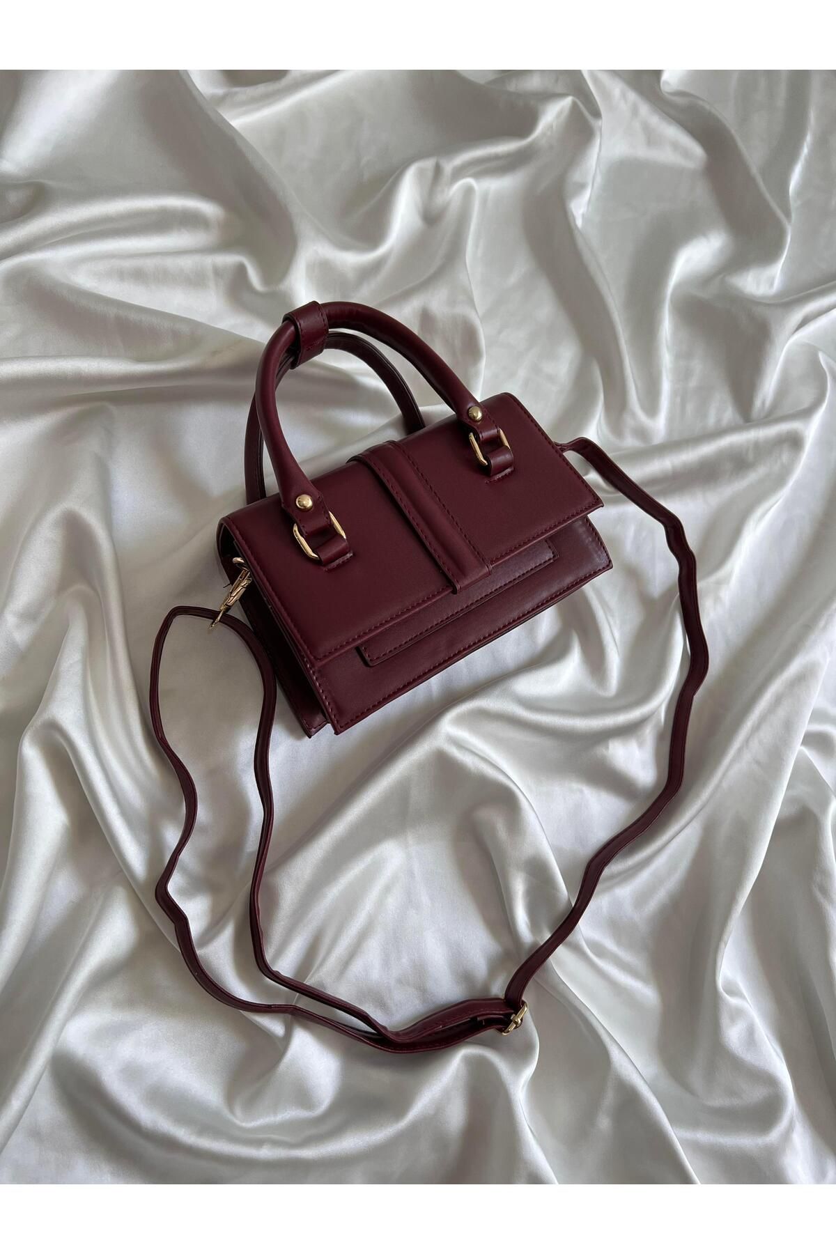 Mia Collection İdol Model El Ve Kadın Omuz Çantası Bordo