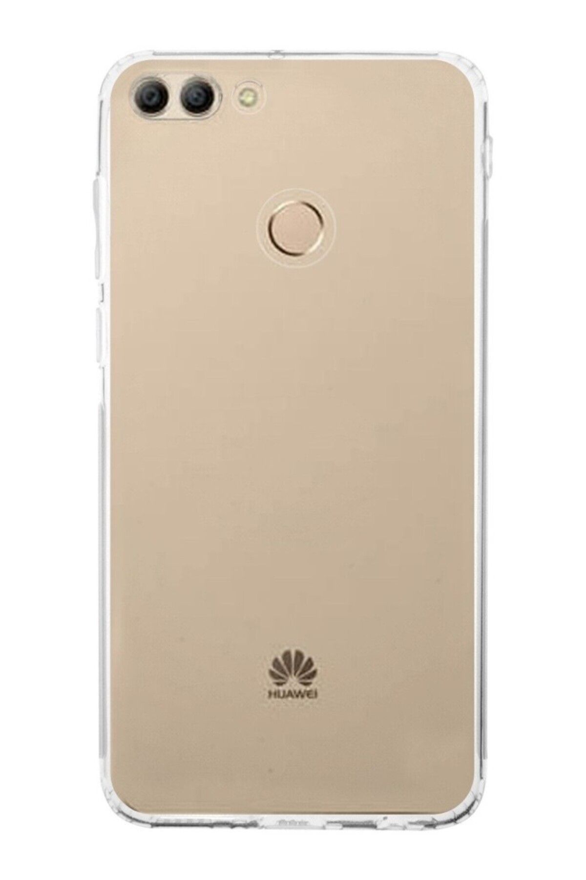 TezMax Huawei Y9 2018 Uyumlu Kapak Kamera Korumalı Şarj Tıpalı Şeffaf Silikon Kılıf