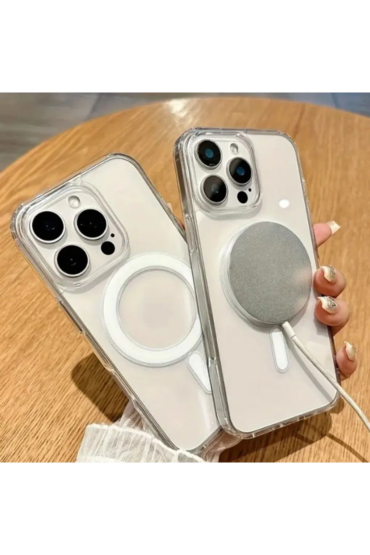 Digimanya Iphone 16 Pro Uyumlu Kılıf Magsafe ve Şeffaf