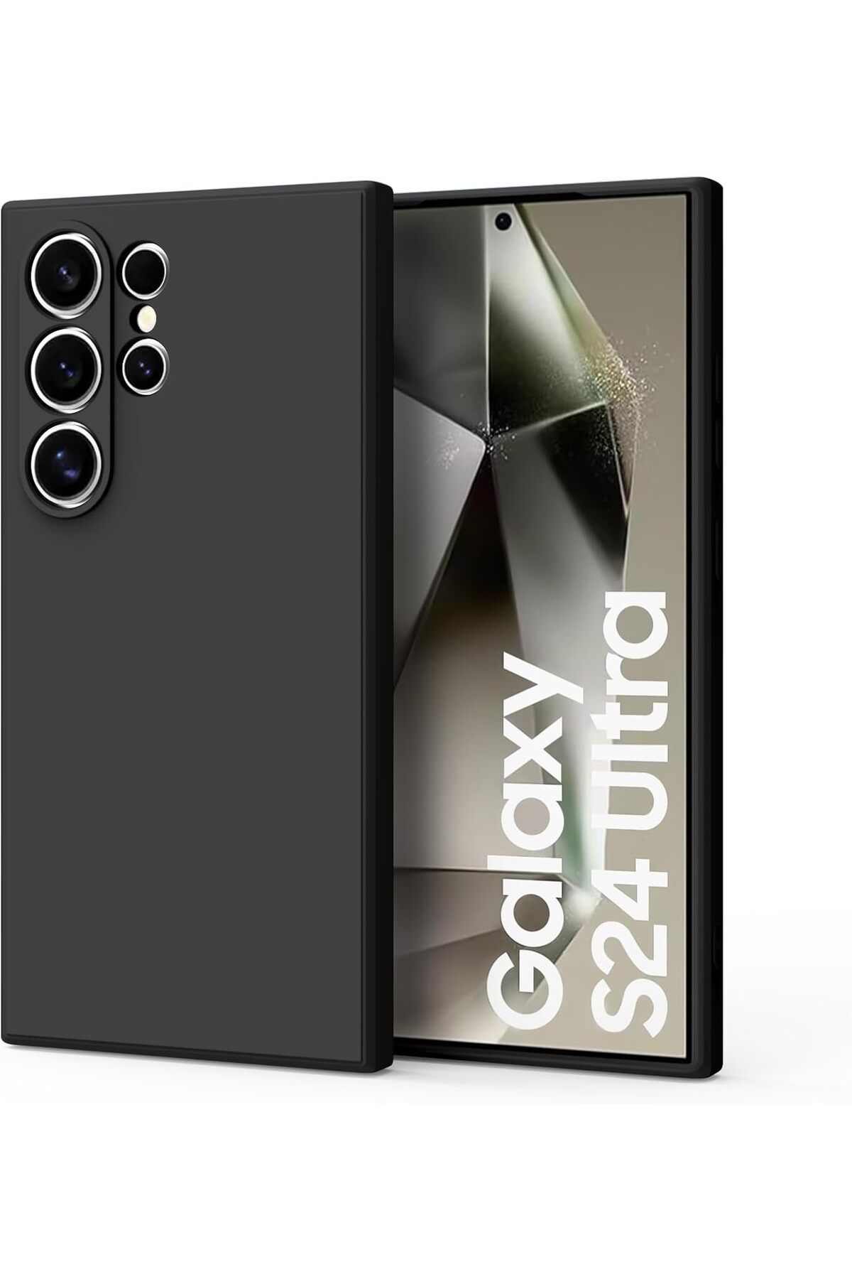 Posso Samsung Galaxy S24 Ultra Kılıf içi Kadife Soft Pürüzsüz Yumuşak Esnek Silikon Kapak