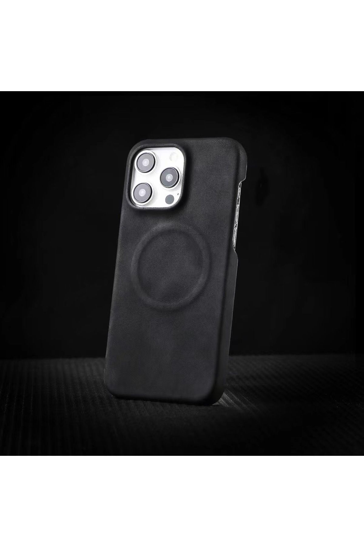 Wevox iPhone 12/12 Pro Uyumlu Deri Magsafe Kılıf Premium Kaliteli Kablosuz Şarj Destekli Manyetik Kapak