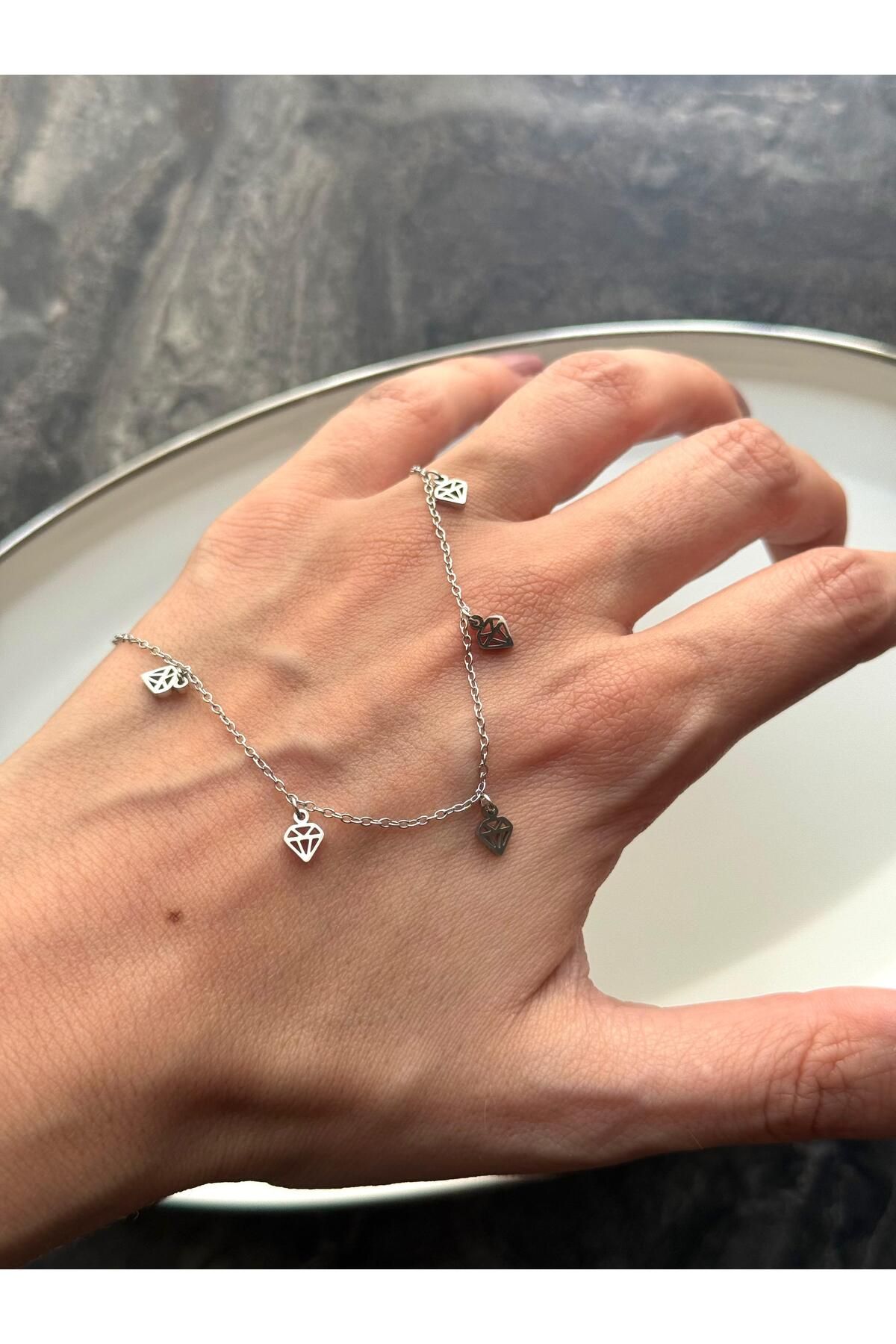 Nera Accessories Diamond Detaylı Halhal